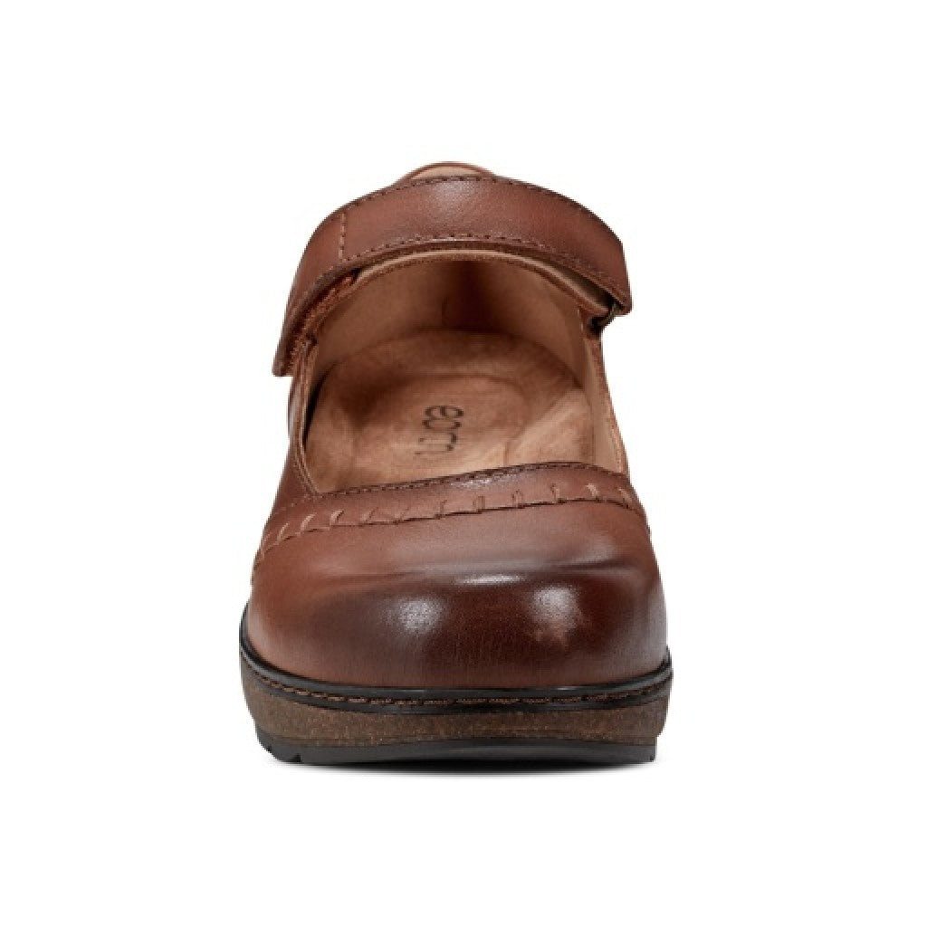 Earth Kalece Leather Mary Jane Casual Cushioned Arch Support Women's Mules & Loafers - Light Natural - 3