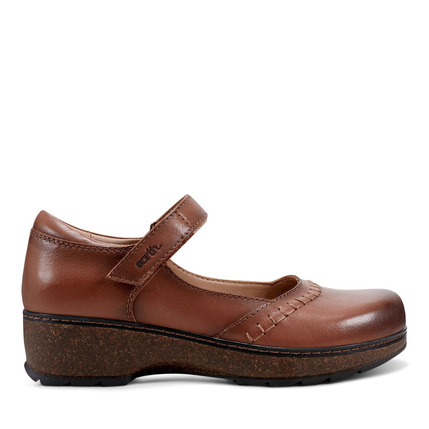 Earth Kalece Leather Mary Jane Casual Cushioned Arch Support Women's Mules & Loafers