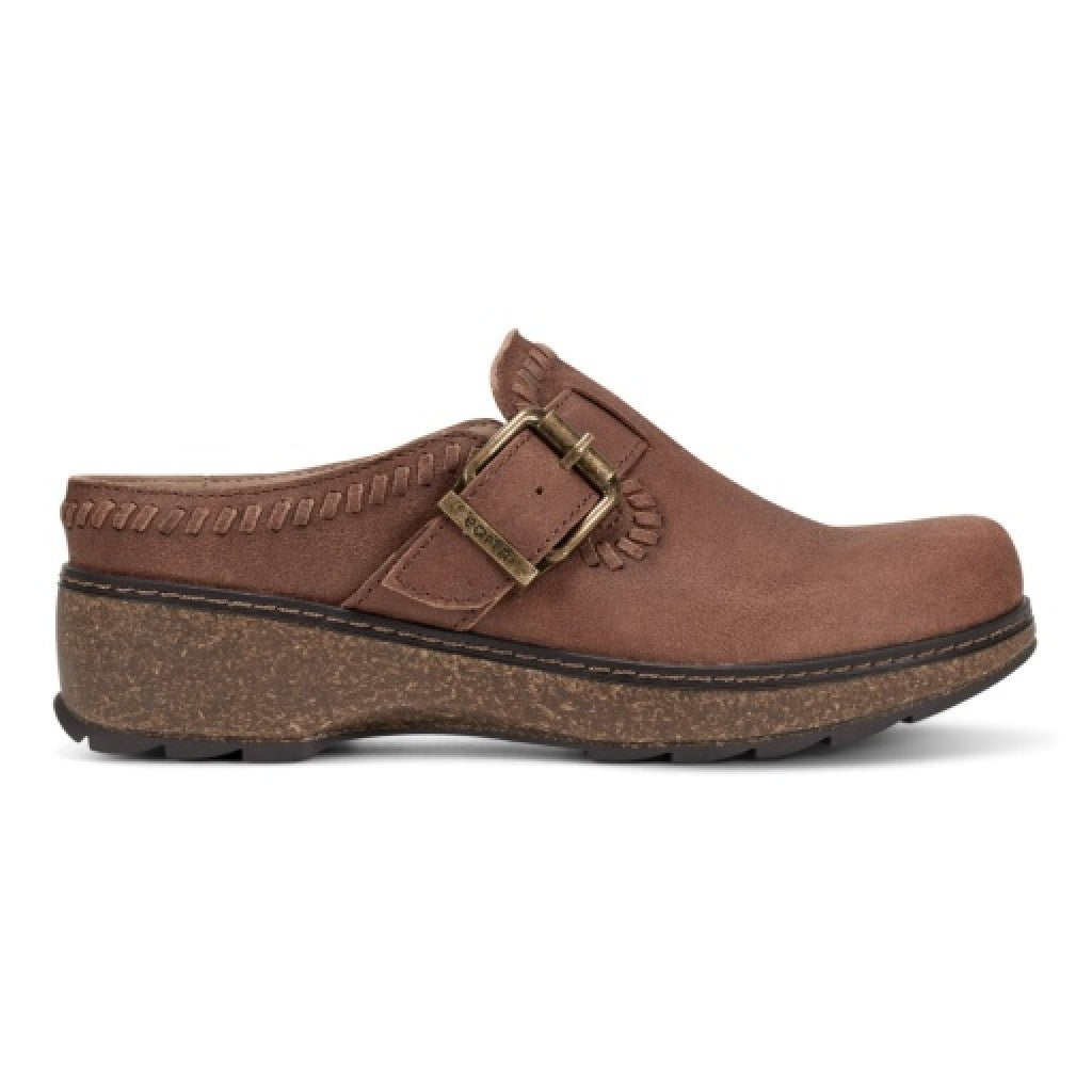 Earth Kay Classic Comfort Clog Cushioned Arch Support Women's Mule - Medium Brown - 2