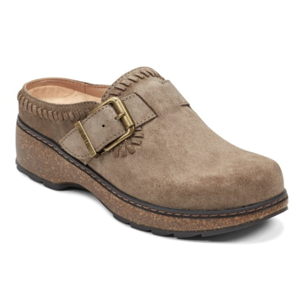 Earth Kay Classic Comfort Clog Cushioned Arch Support Women's Mule - Medium Gray - 1