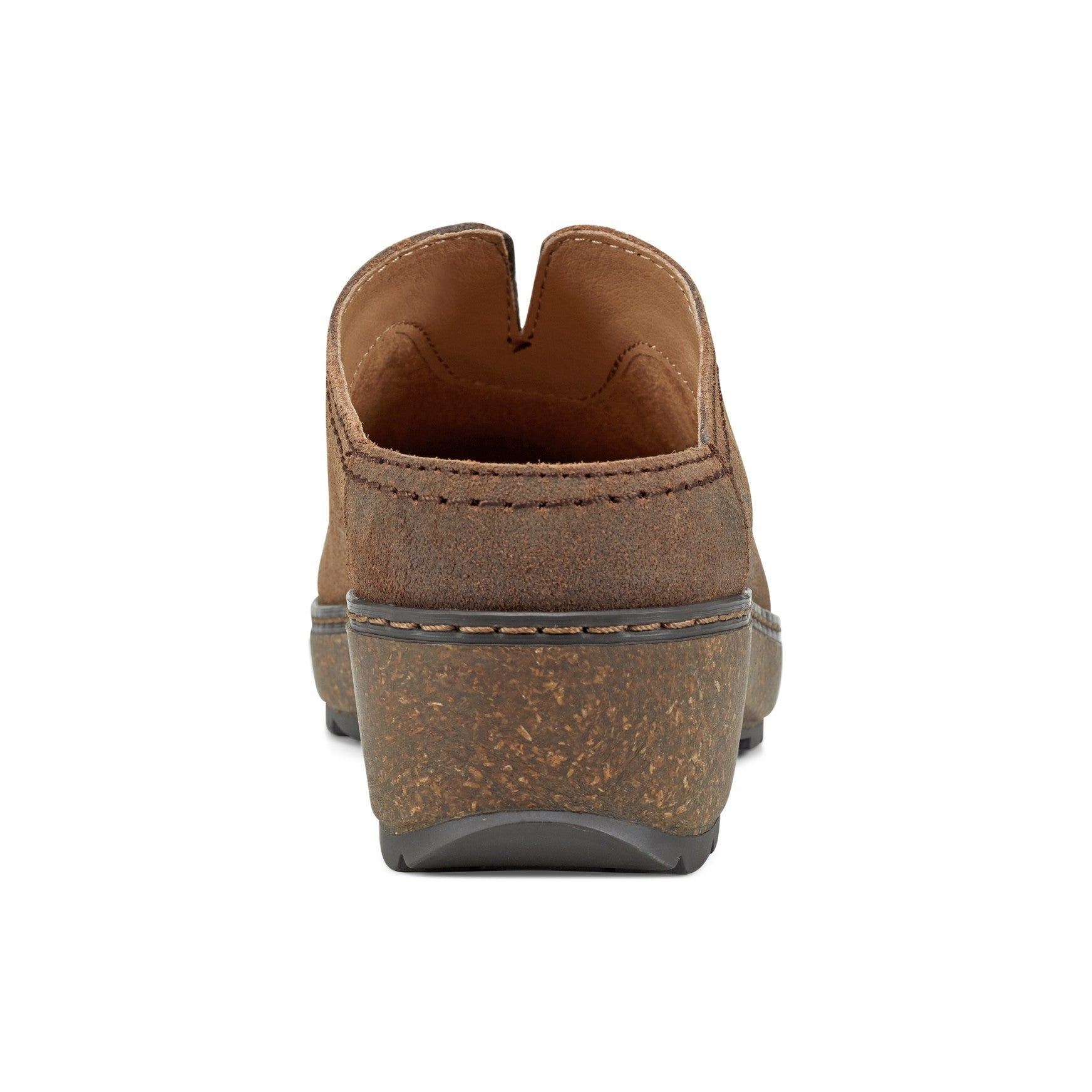 Earth Kolia Cushioned Cork Footbed Mule - Women's Mules - Dark Brown Suede - 4