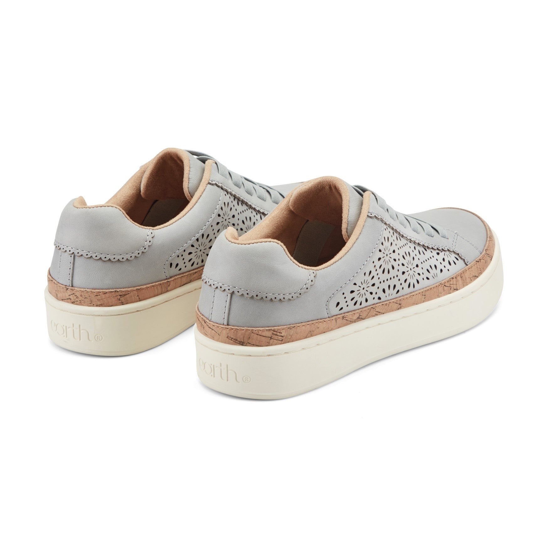 Earth Kristal Cork-Cushioned Arch Support Women's Sneaker - Light Blue - 4