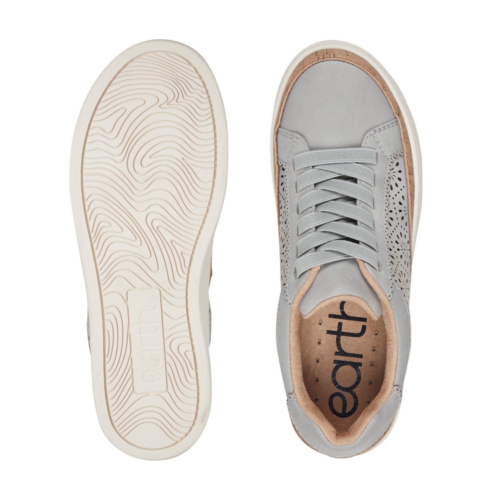 Earth Kristal Cork-Cushioned Arch Support Women's Sneaker - Light Blue - 6