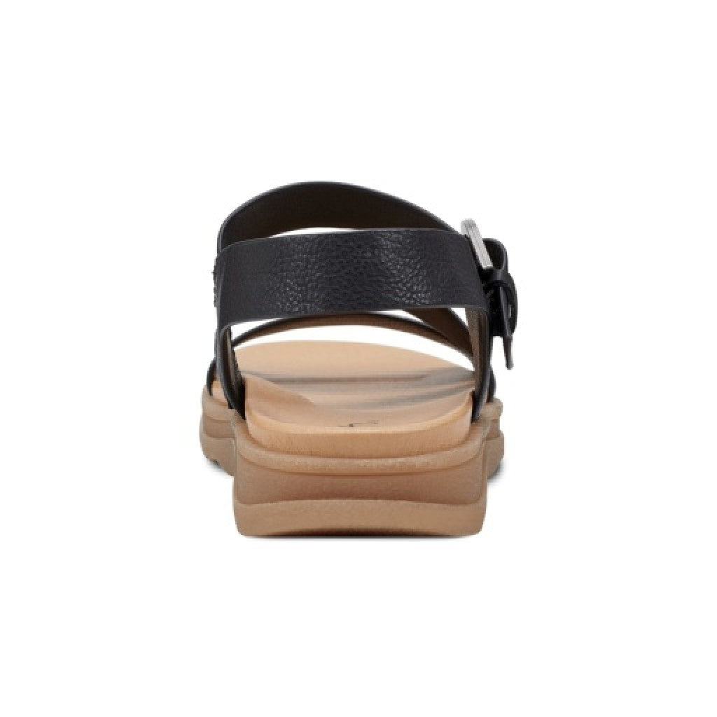 Earth Lainey Cushioned Arch Support Strappy Women's Sandal - Black - 4
