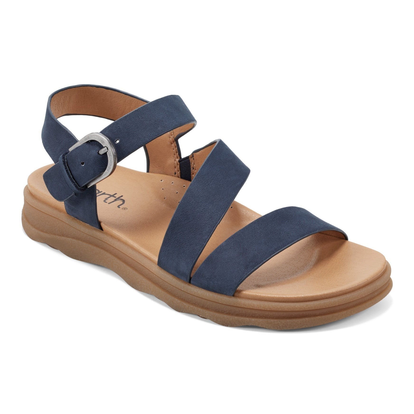 Earth Lainey Cushioned Arch Support Strappy Women's Sandal - Medium Blue - 2
