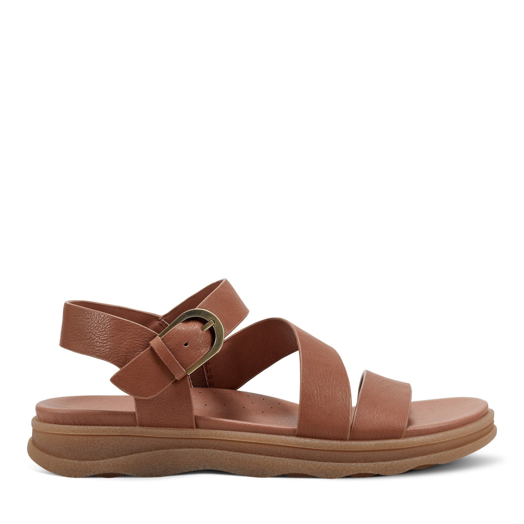 Earth Lainey Cushioned Arch Support Strappy Women's Sandal - Medium Natural - 1