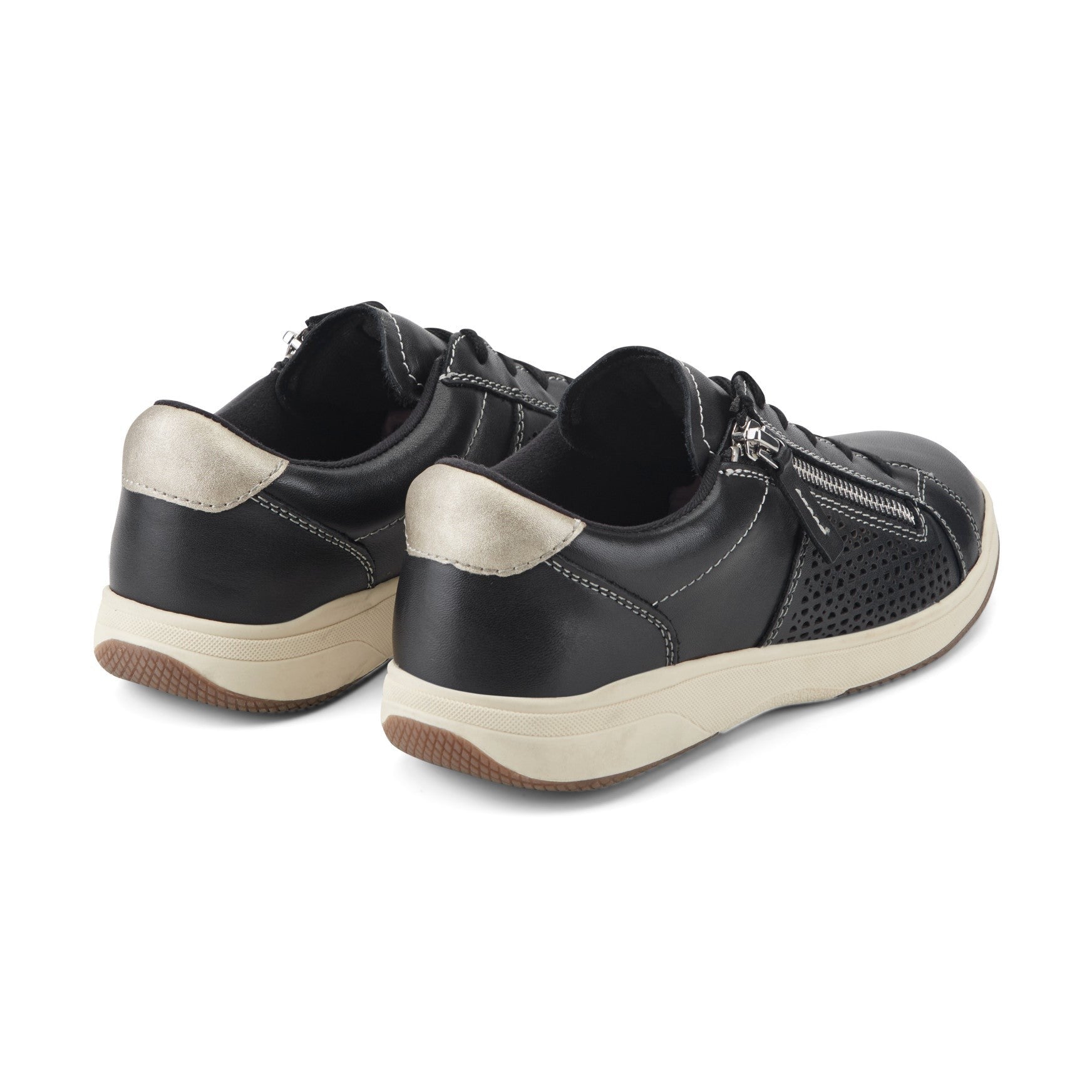 Earth Netta Cushioned Lace-up Women's Sneaker - Black - 4