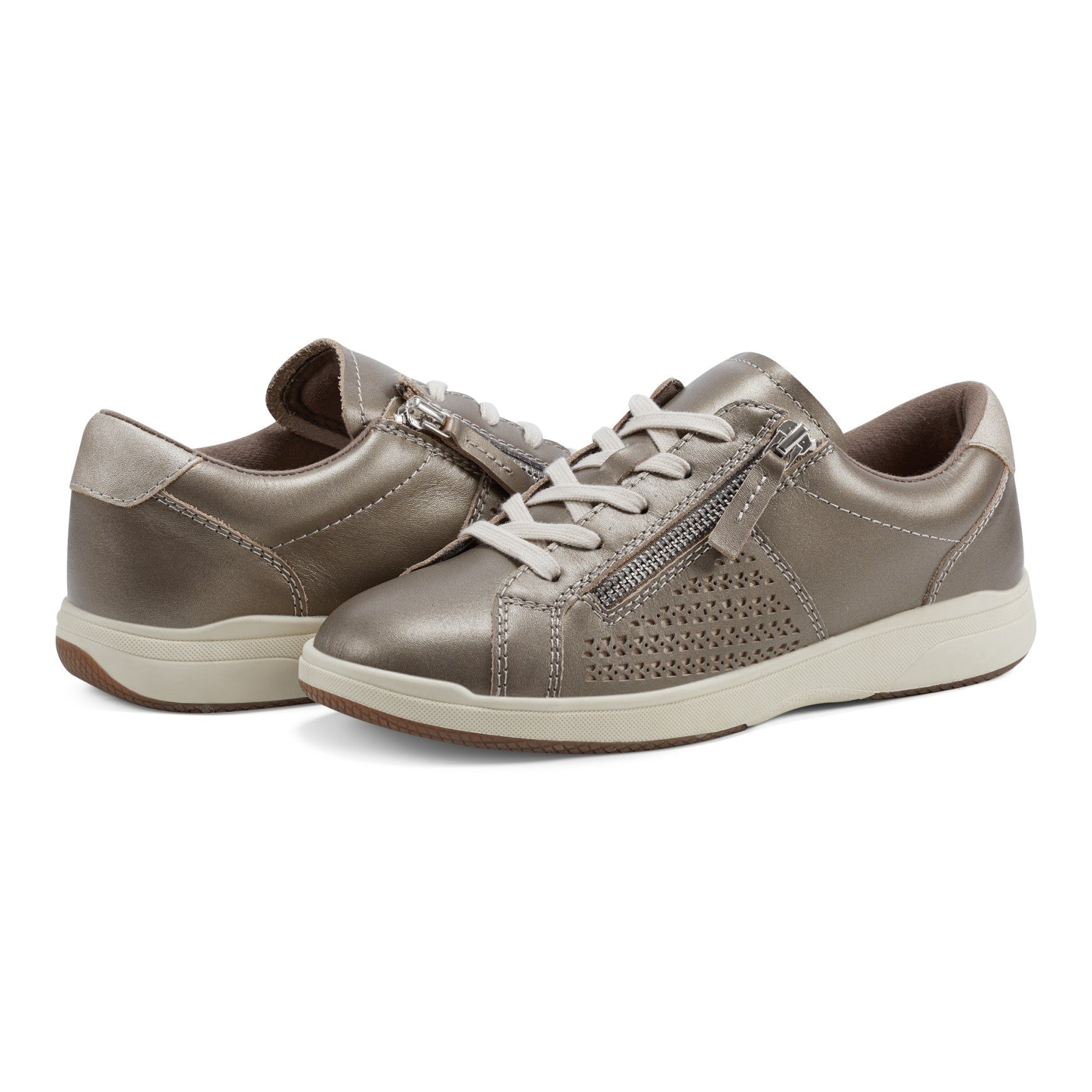 Earth Netta Cushioned Lace-up Women's Sneaker - Gold - 8