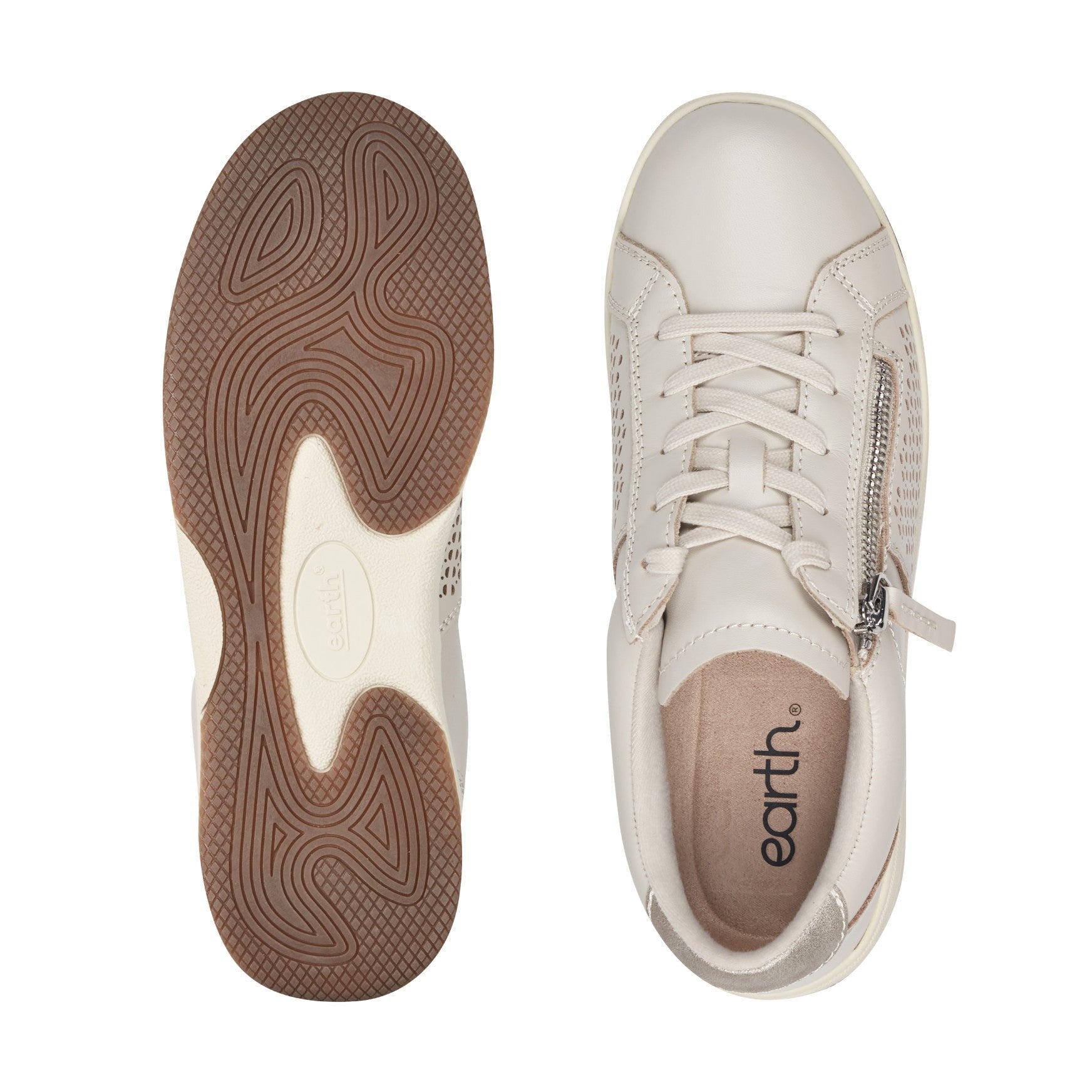 Earth Netta Cushioned Lace-up Women's Sneaker - Light Natural - 6