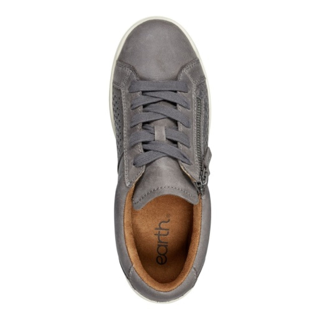 Earth Netta Cushioned Lace-up Women's Sneaker - Medium Gray - 6