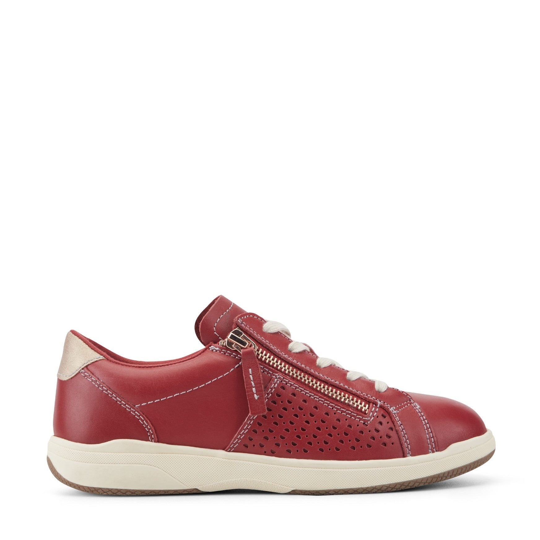 Earth Netta Cushioned Lace-up Women's Sneaker - Medium Red - 1