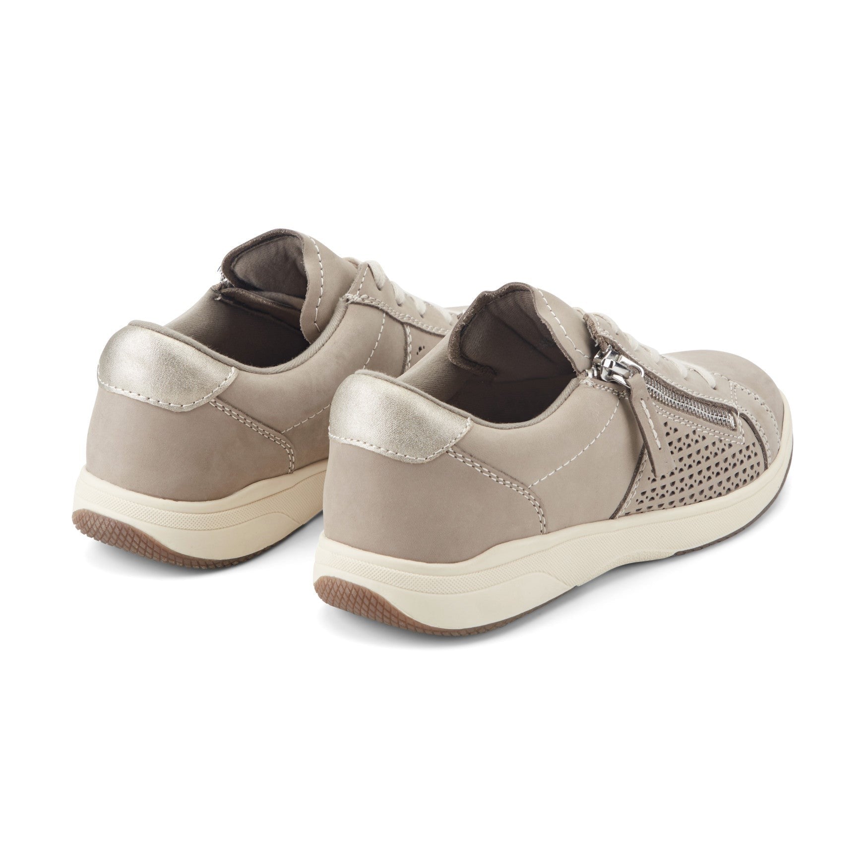 Earth Netta Cushioned Lace-up Women's Sneaker - Silver - 4