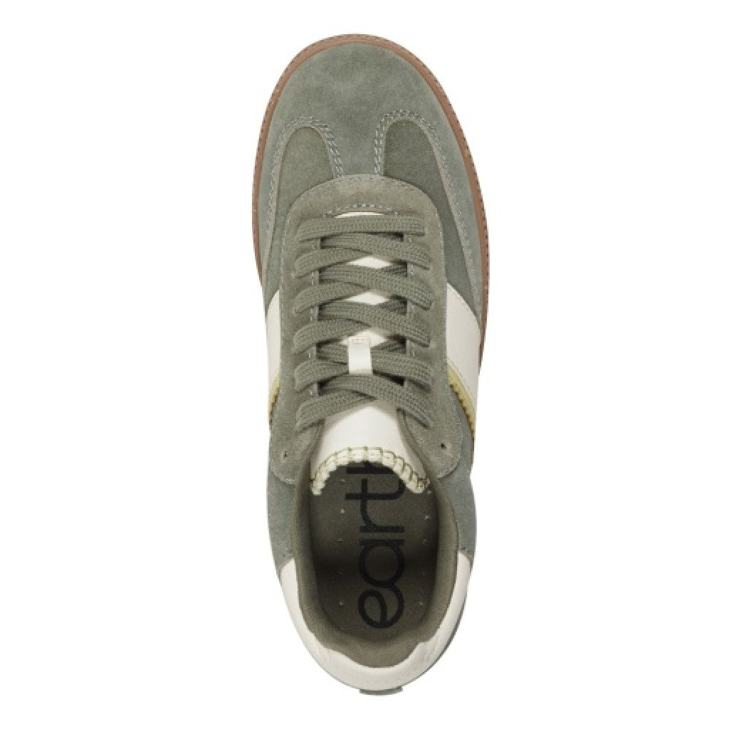 Earth Penny Lace-Up Casual Cushioned Arch-Support Women's Sneaker - Dark Green - 6