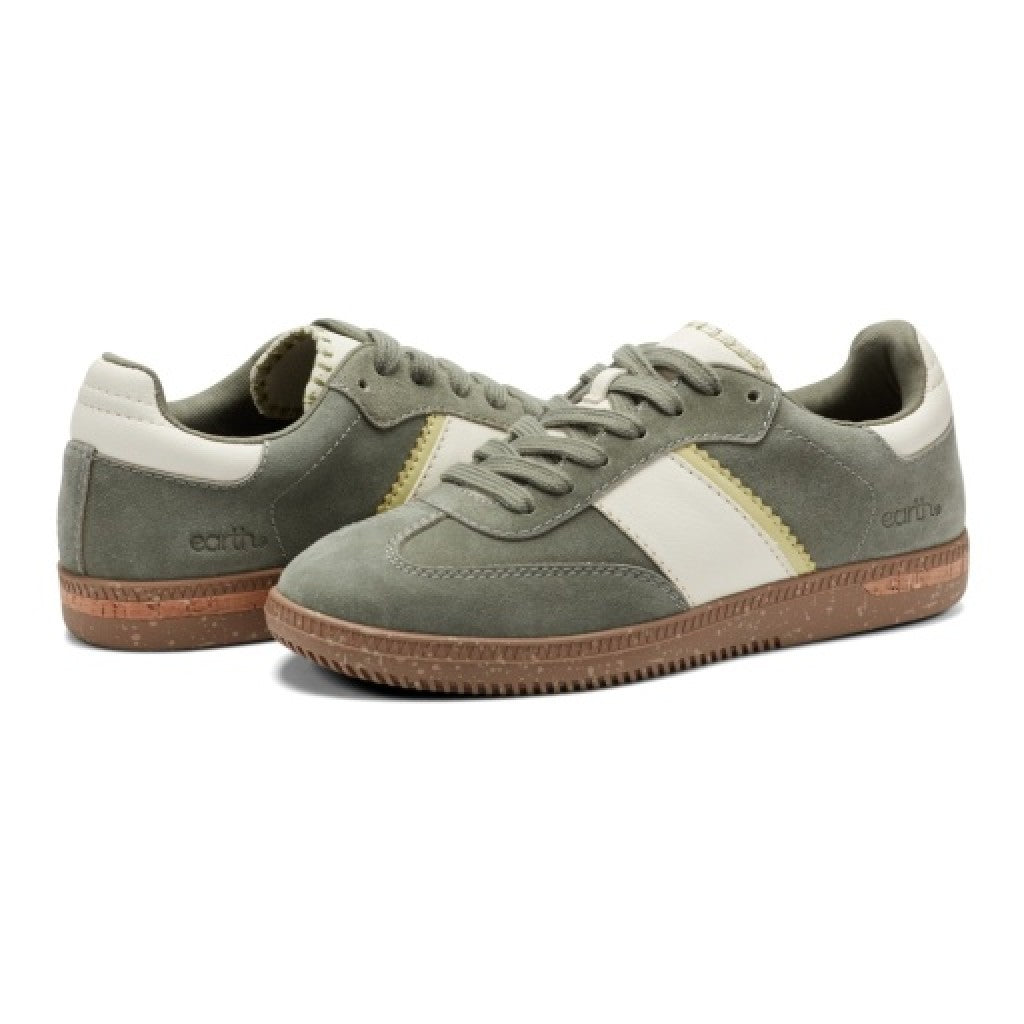 Earth Penny Lace-Up Casual Cushioned Arch-Support Women's Sneaker - Dark Green - 7