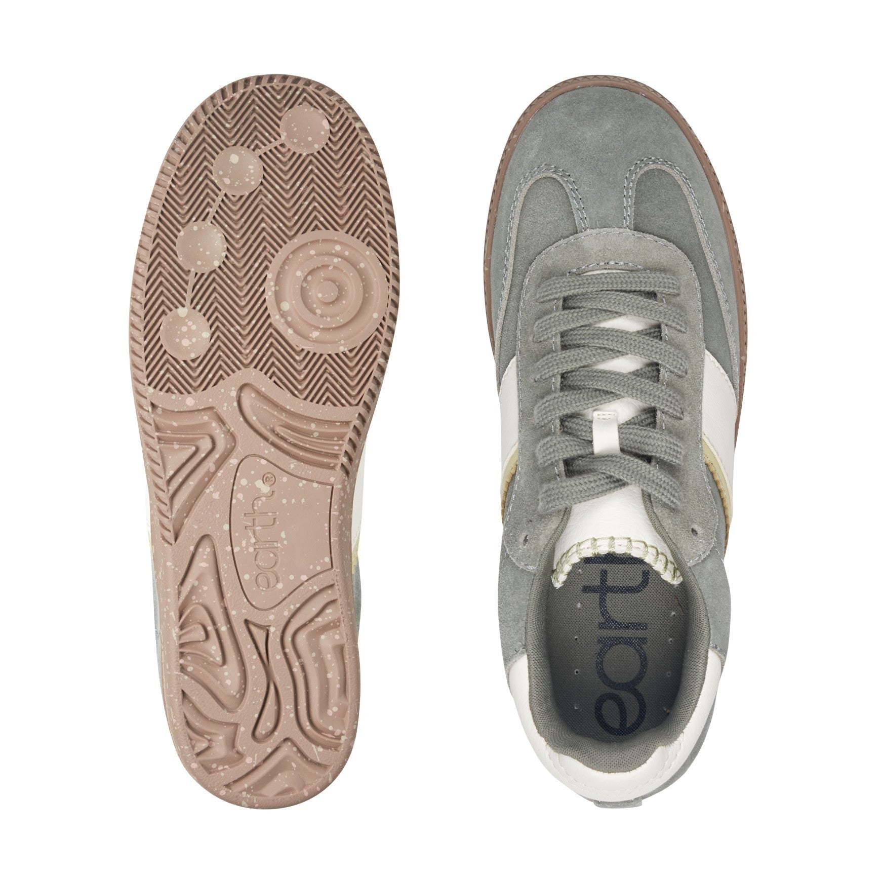 Earth Penny Lace-Up Casual Cushioned Arch-Support Women's Sneaker - Green Suede - 6