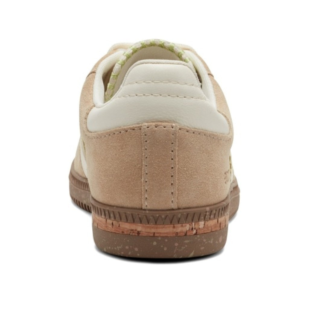 Earth Penny Lace-Up Casual Cushioned Arch-Support Women's Sneaker - Light Brown - 4