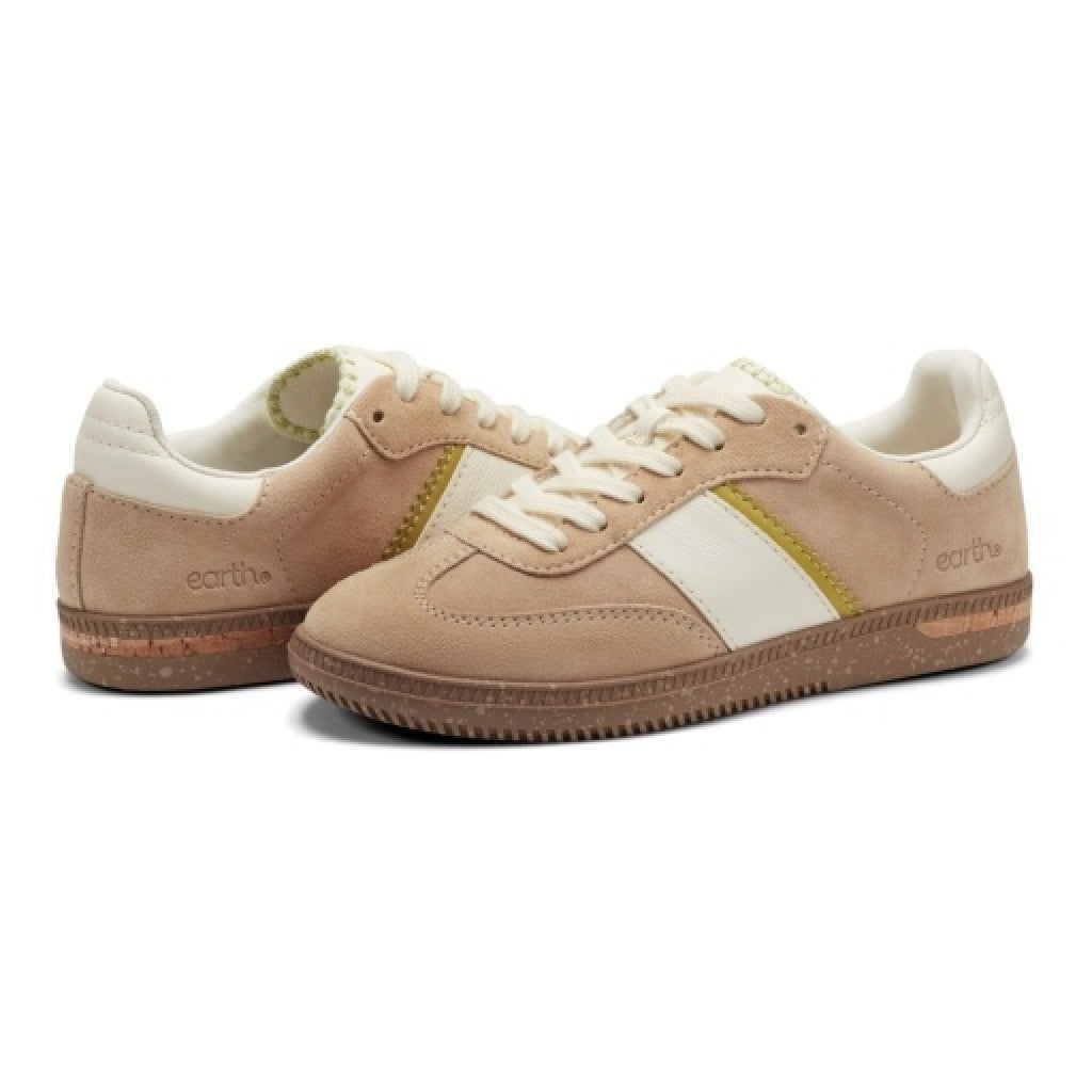Earth Penny Lace-Up Casual Cushioned Arch-Support Women's Sneaker - Light Brown - 7