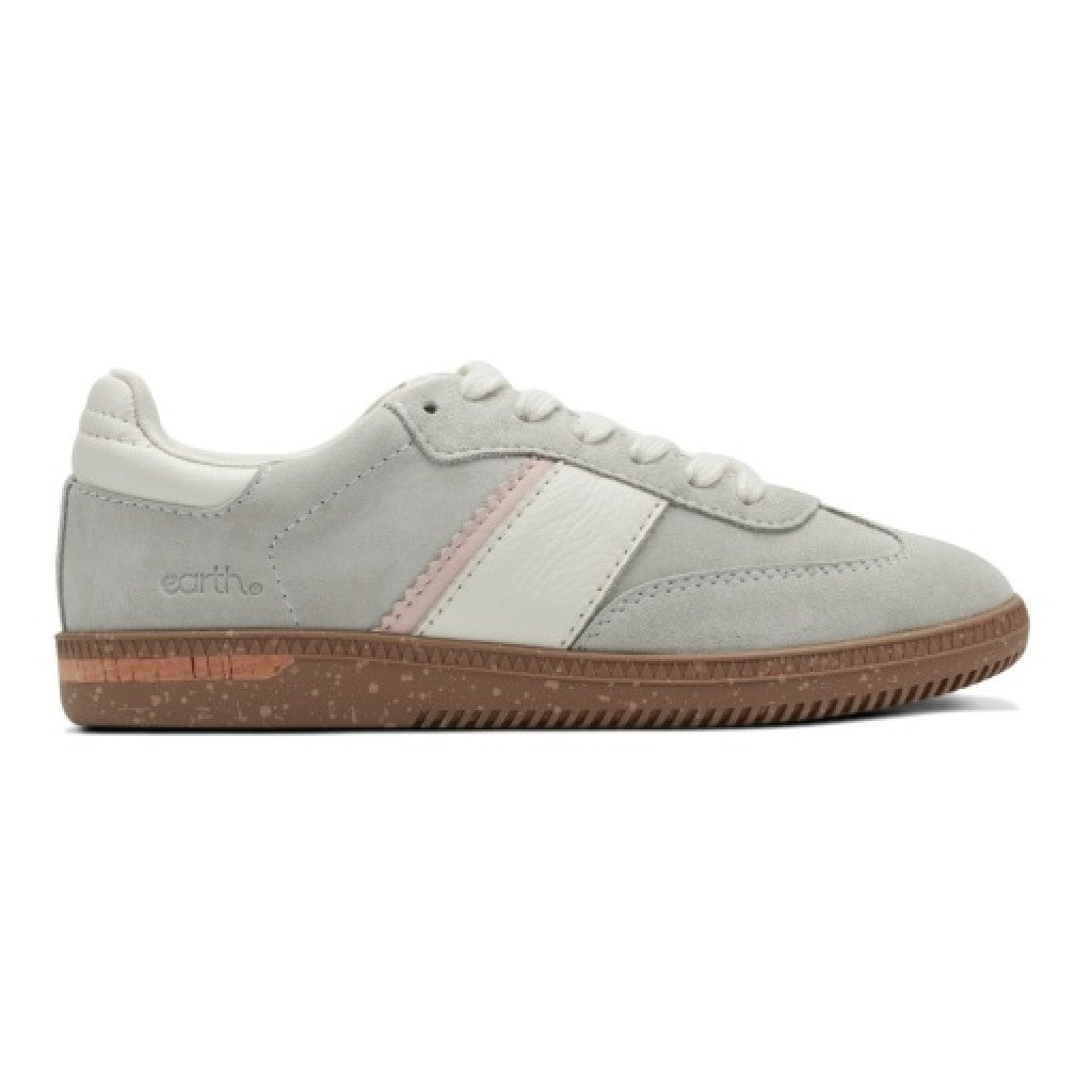 Earth Penny Lace-Up Casual Cushioned Arch-Support Women's Sneaker - Light Gray - 2