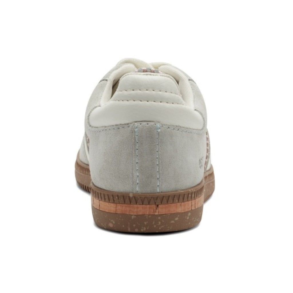 Earth Penny Lace-Up Casual Cushioned Arch-Support Women's Sneaker - Light Gray - 4