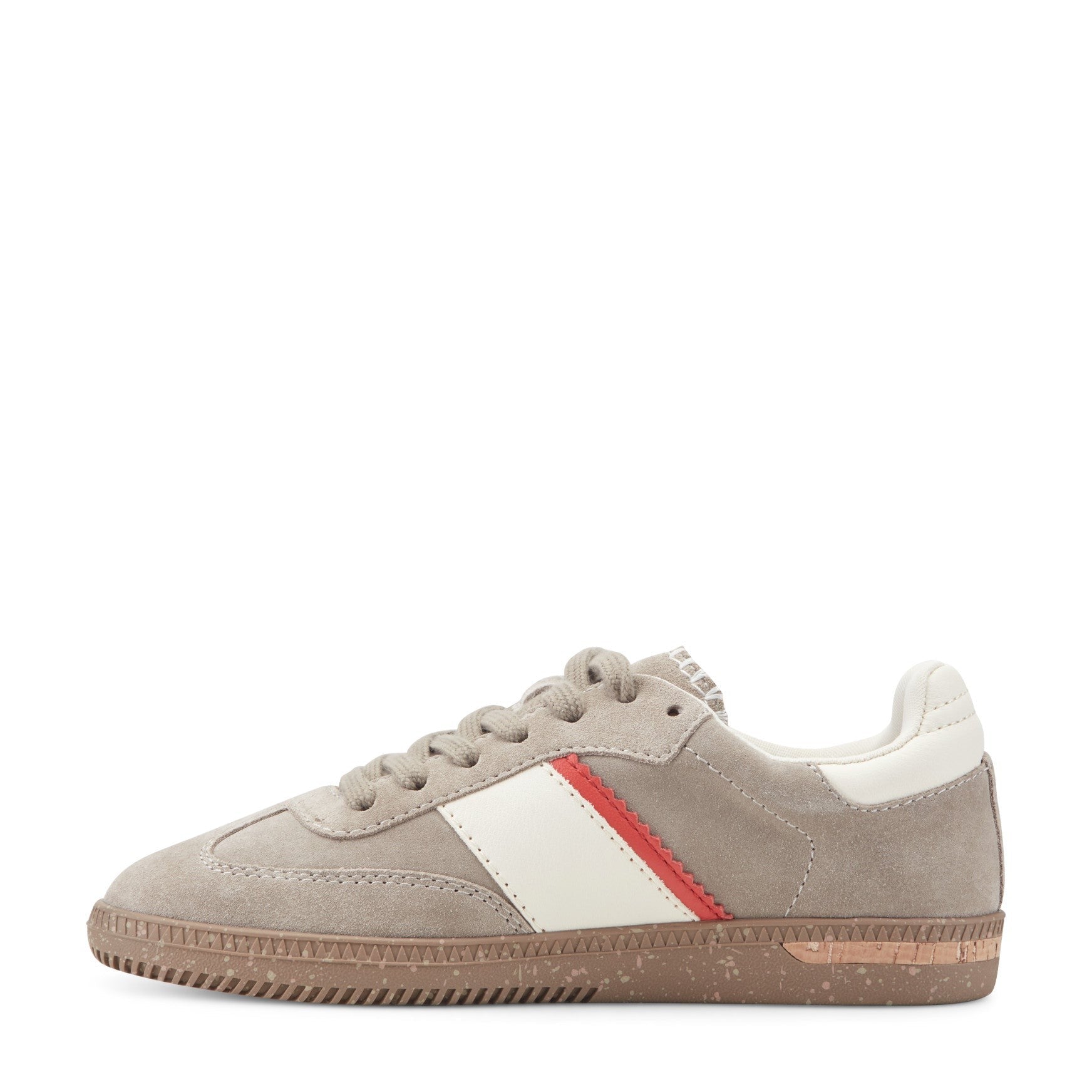 Earth Penny Lace-Up Casual Cushioned Arch-Support Women's Sneaker - Taupe Suede - 5