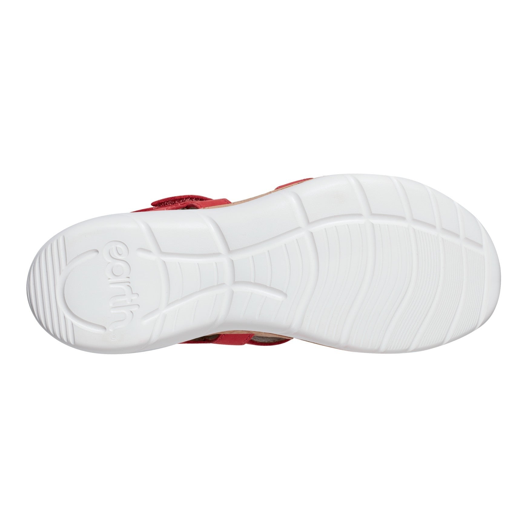 Earth Rosie Cushioned Arch-Support Strappy Flat - Women's Casual Sandal - Medium Red - 6