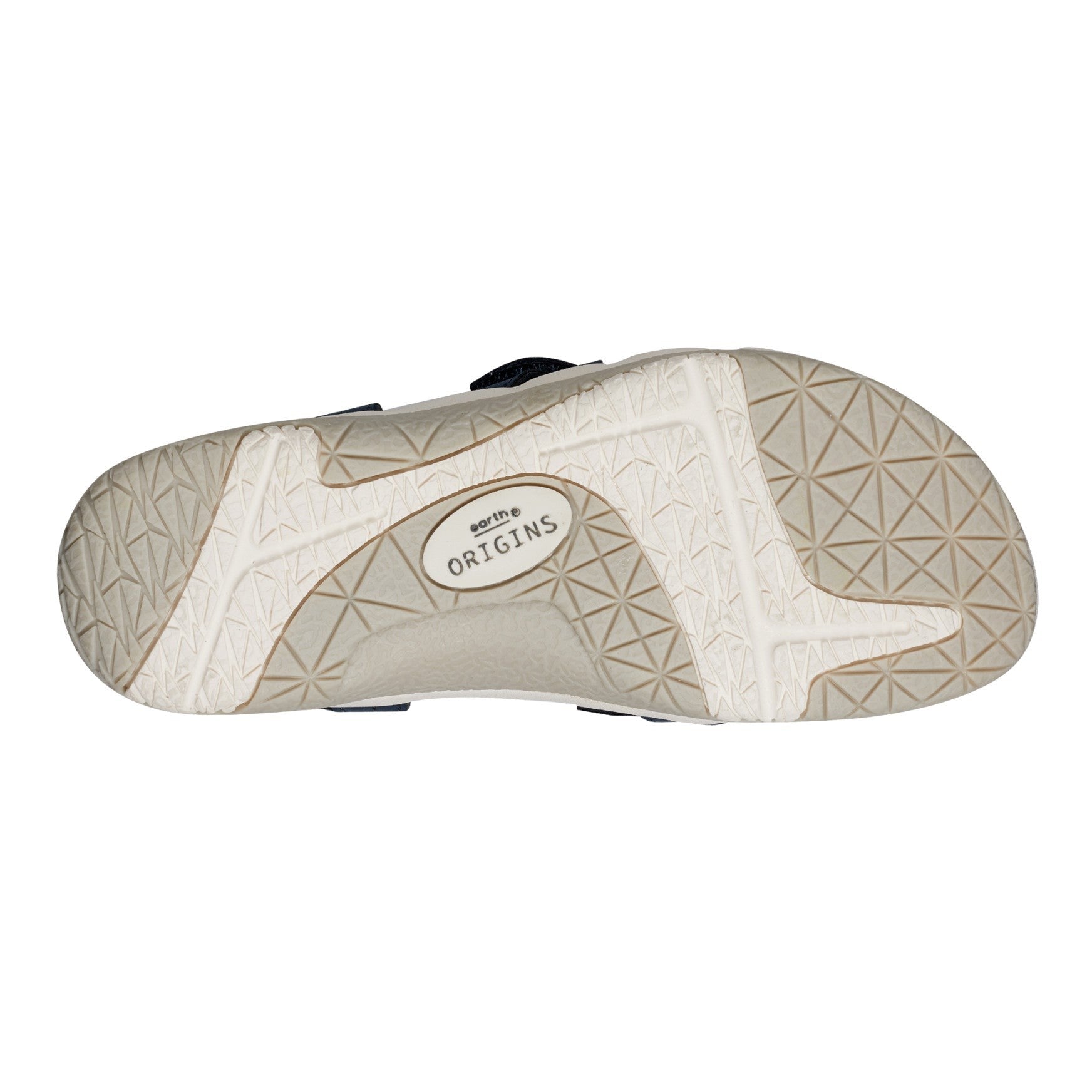 Earth Samsin Round Toe Strappy Casual Flat Sandal - Cushioned Arch Support Women's Casual Flat Sandal - Dark Blue - 6