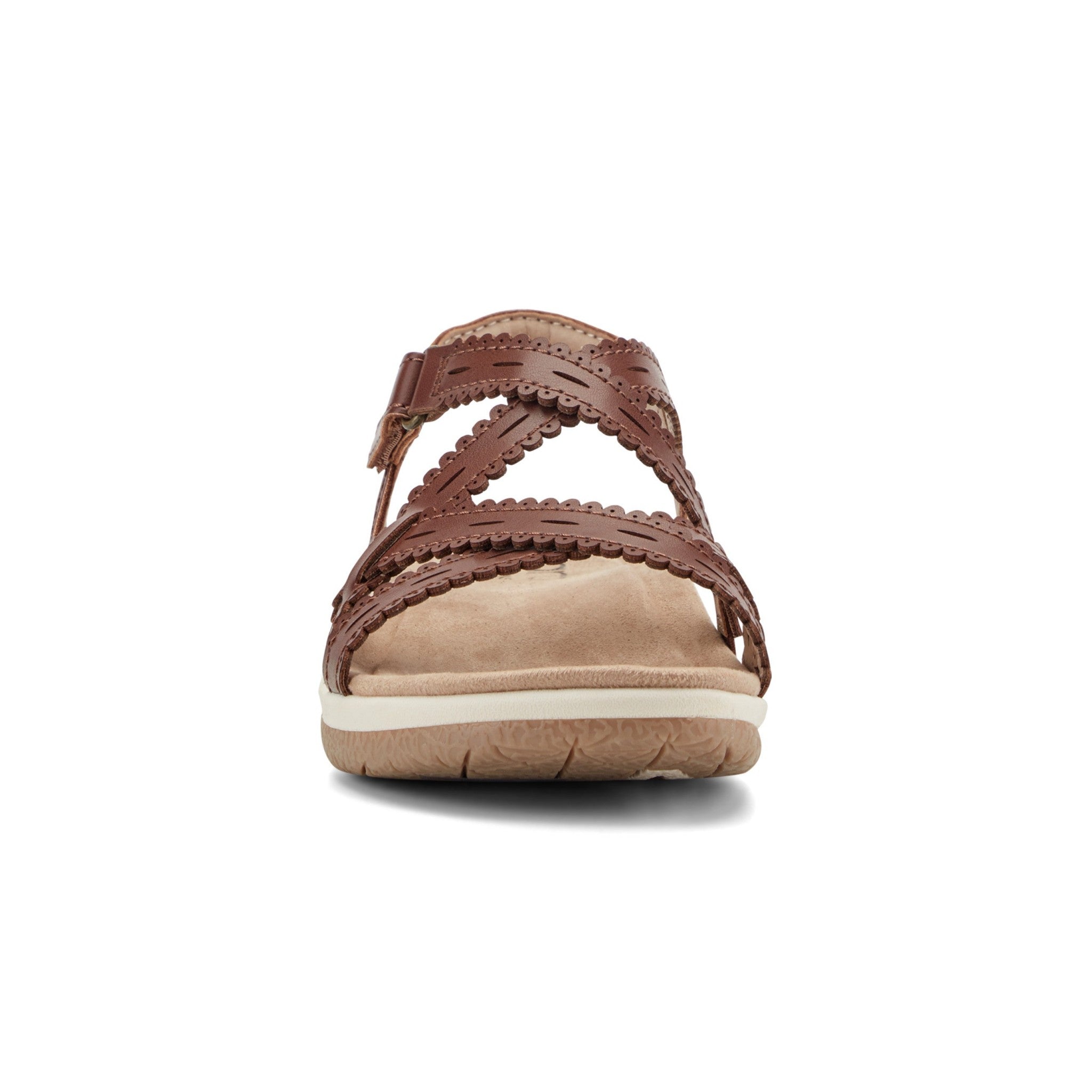 Earth Sanetra Strappy Sandal Cushioned Arch Support Women's Sandal - Dark Brown - 3