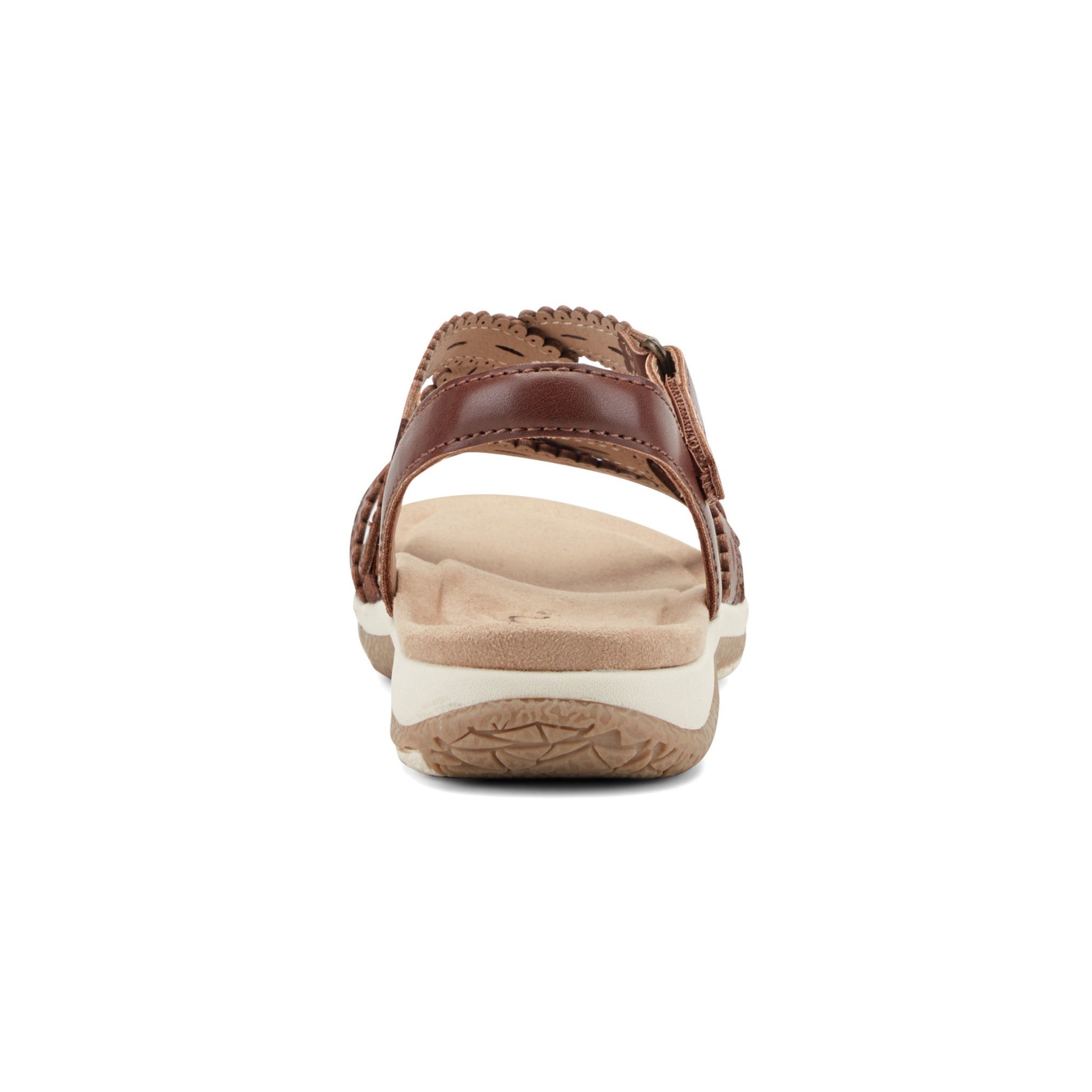 Earth Sanetra Strappy Sandal Cushioned Arch Support Women's Sandal - Dark Brown - 4