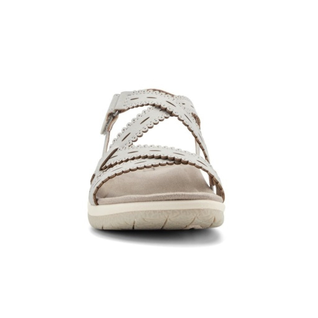 Earth Sanetra Strappy Sandal Cushioned Arch Support Women's Sandal - Light Gray - 3