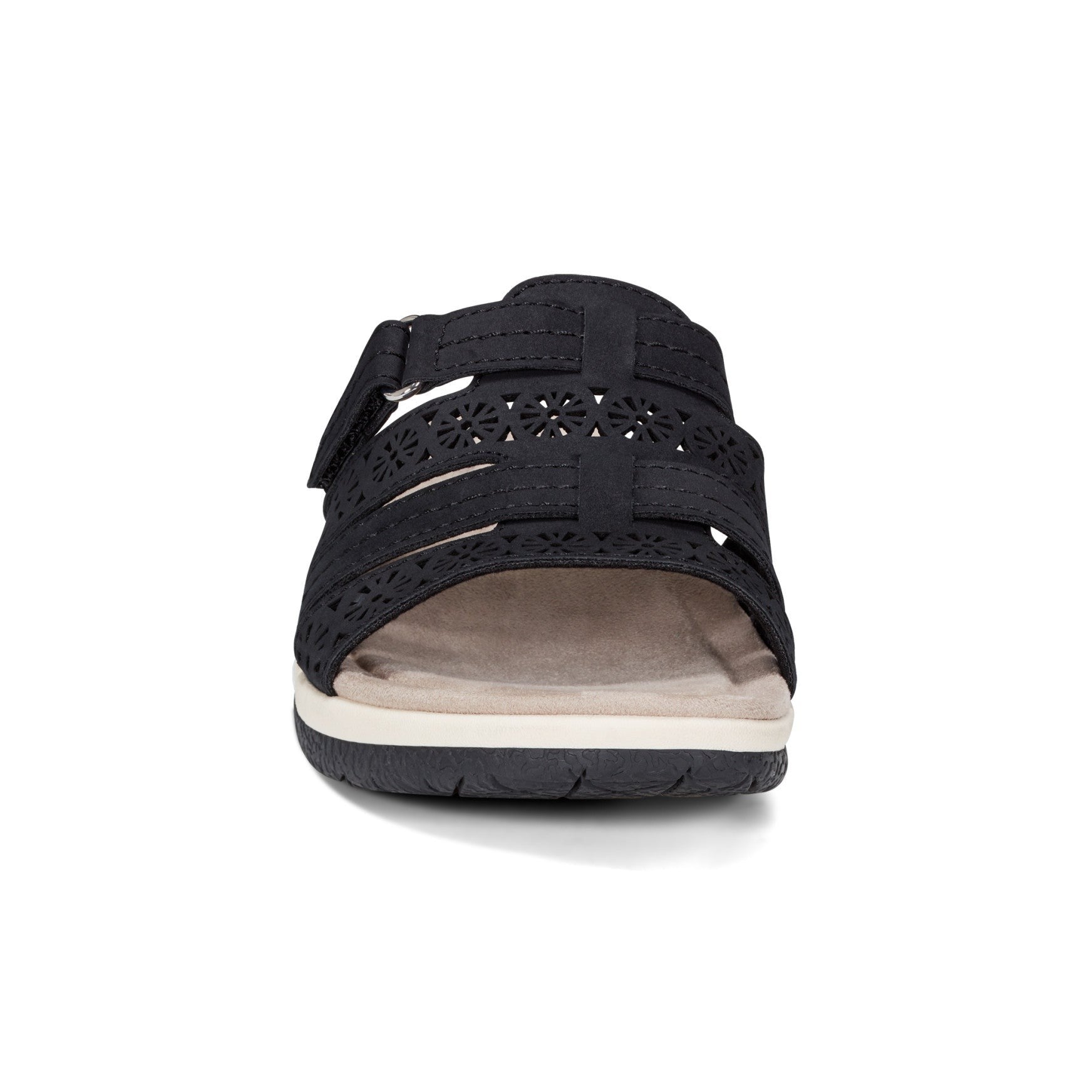 Earth Sinci Cushioned Slip-On Comfort Women's Casual Sandal - Black - 3