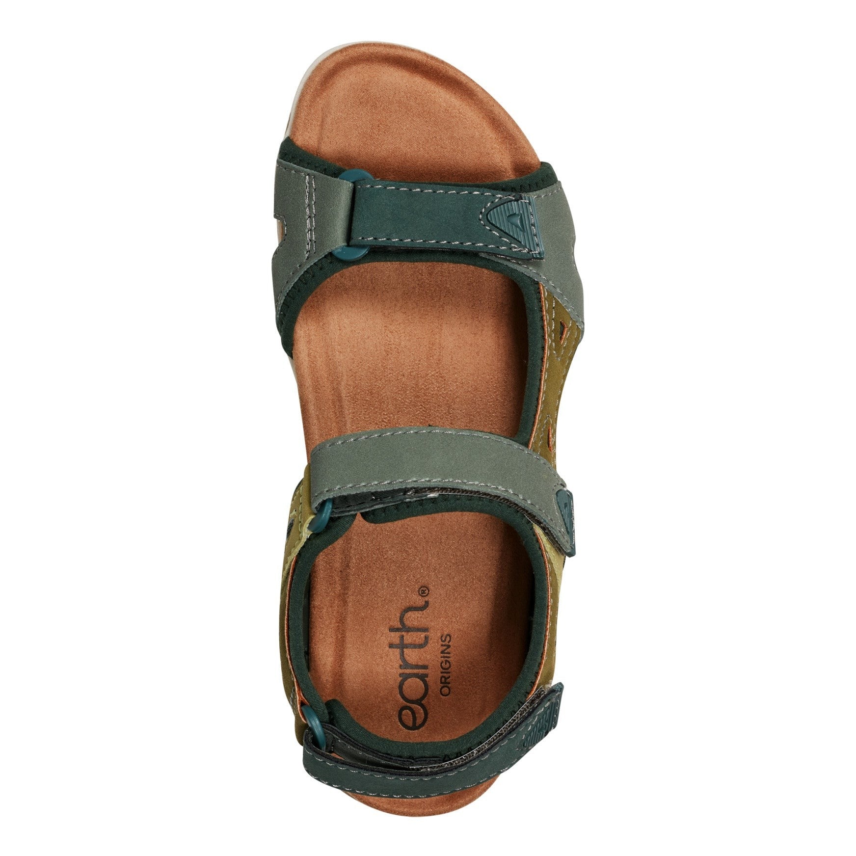Earth Skylar Cushioned Arch-Support Adjustable Women's Sandal - Dark Green - 6