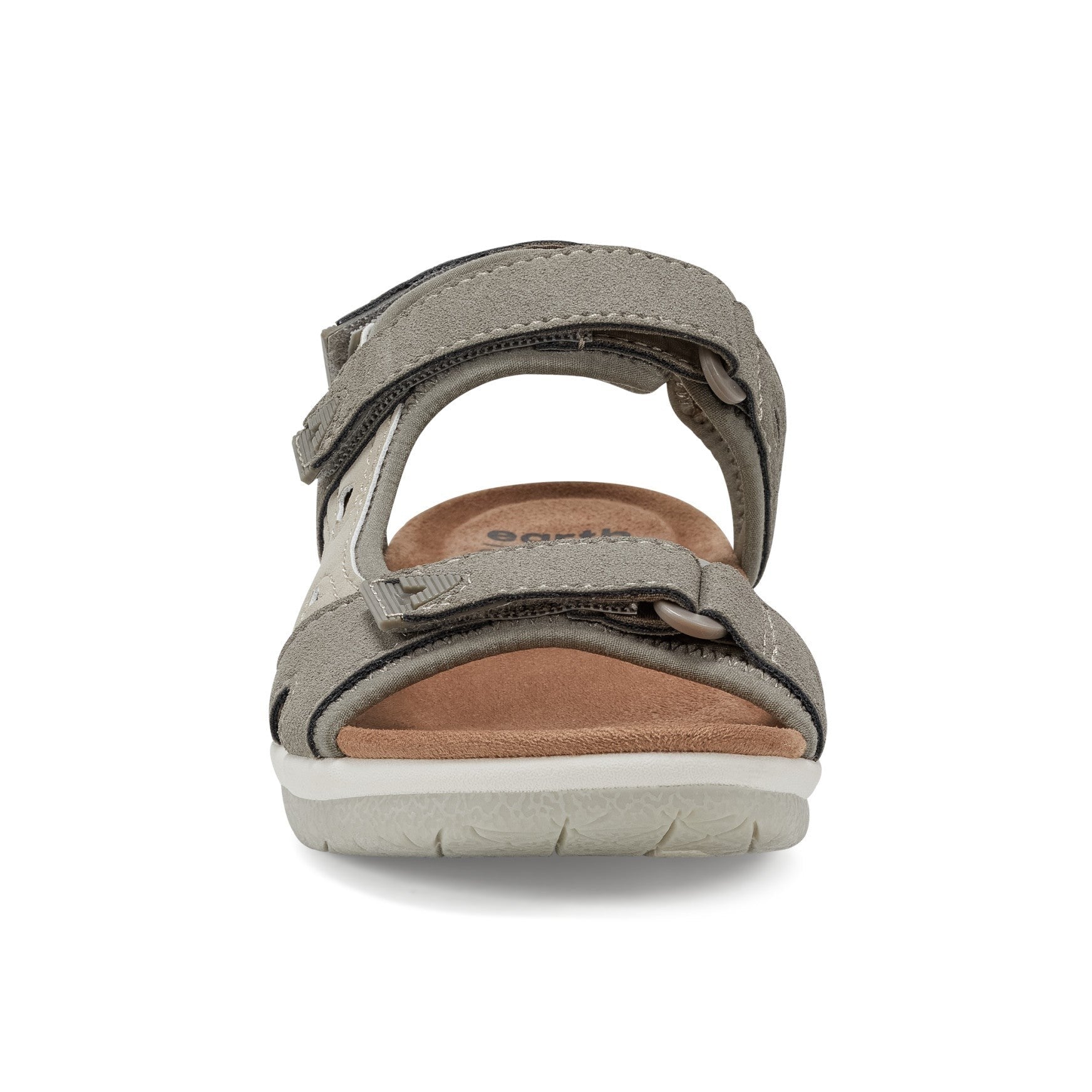 Earth Skylar Cushioned Arch-Support Adjustable Women's Sandal - Light Grey - 4