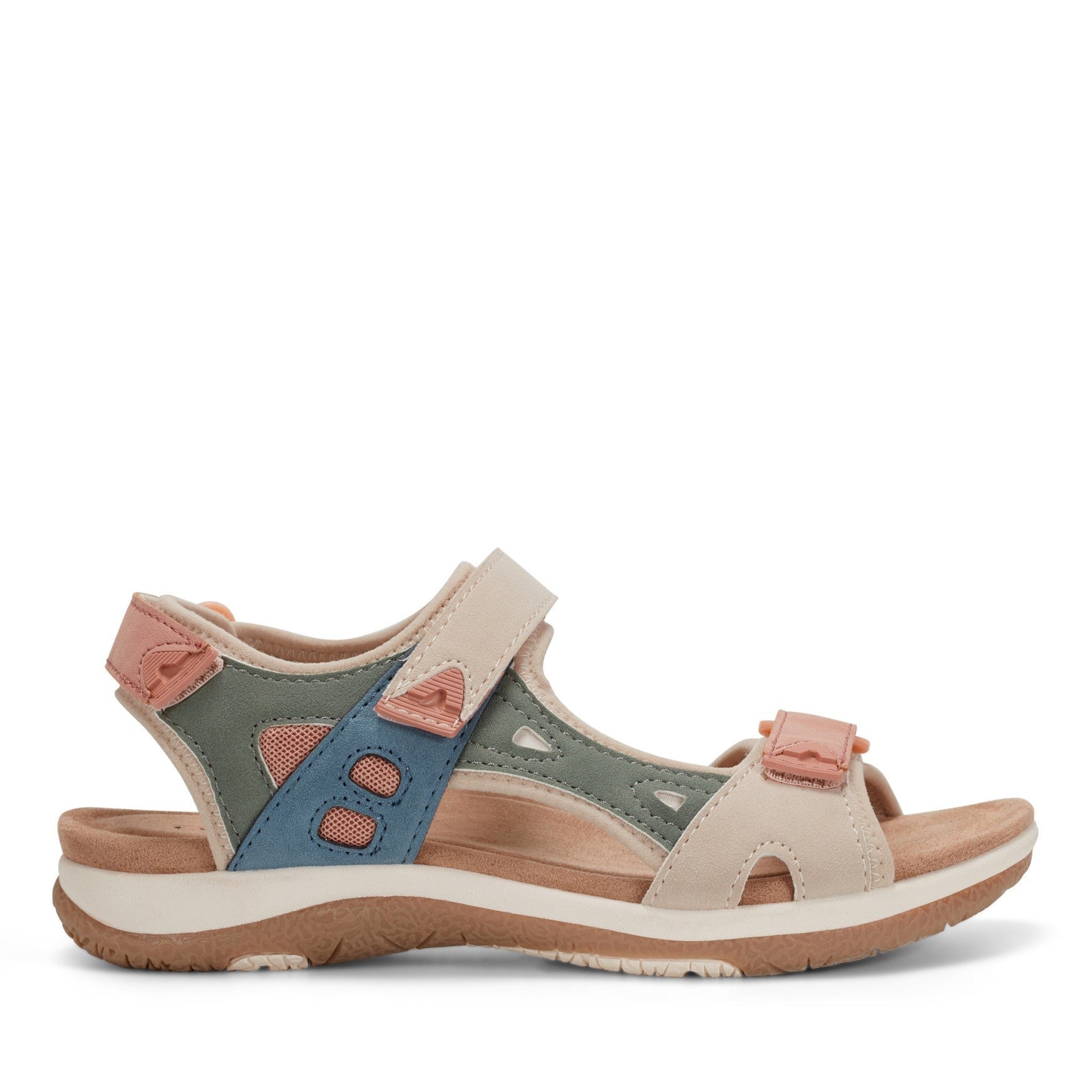 Earth Skylar Cushioned Arch-Support Adjustable Women's Sandal - Light Natural - 1