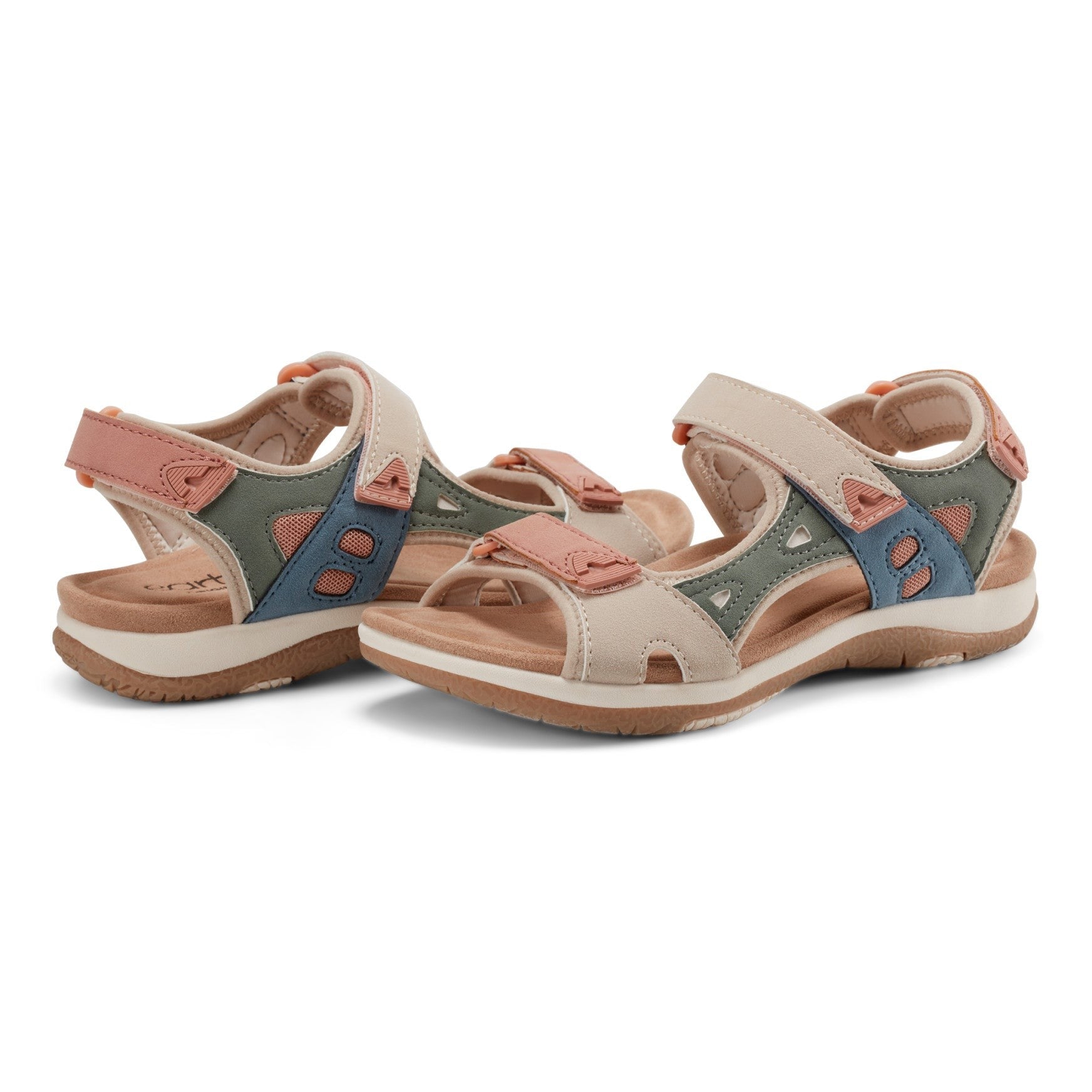 Earth Skylar Cushioned Arch-Support Adjustable Women's Sandal - Light Natural - 8