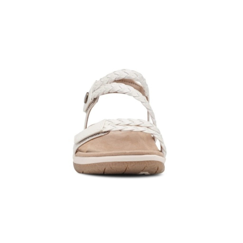 Earth Stellon Braided Strappy Sandal Cushioned Arch Support Women's Sandal - Ivory - 3
