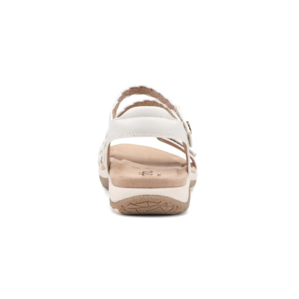 Earth Stellon Braided Strappy Sandal Cushioned Arch Support Women's Sandal - Ivory - 4