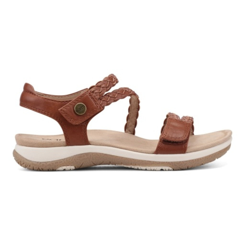 Earth Stellon Braided Strappy Sandal Cushioned Arch Support Women's Sandal - Medium Brown - 2