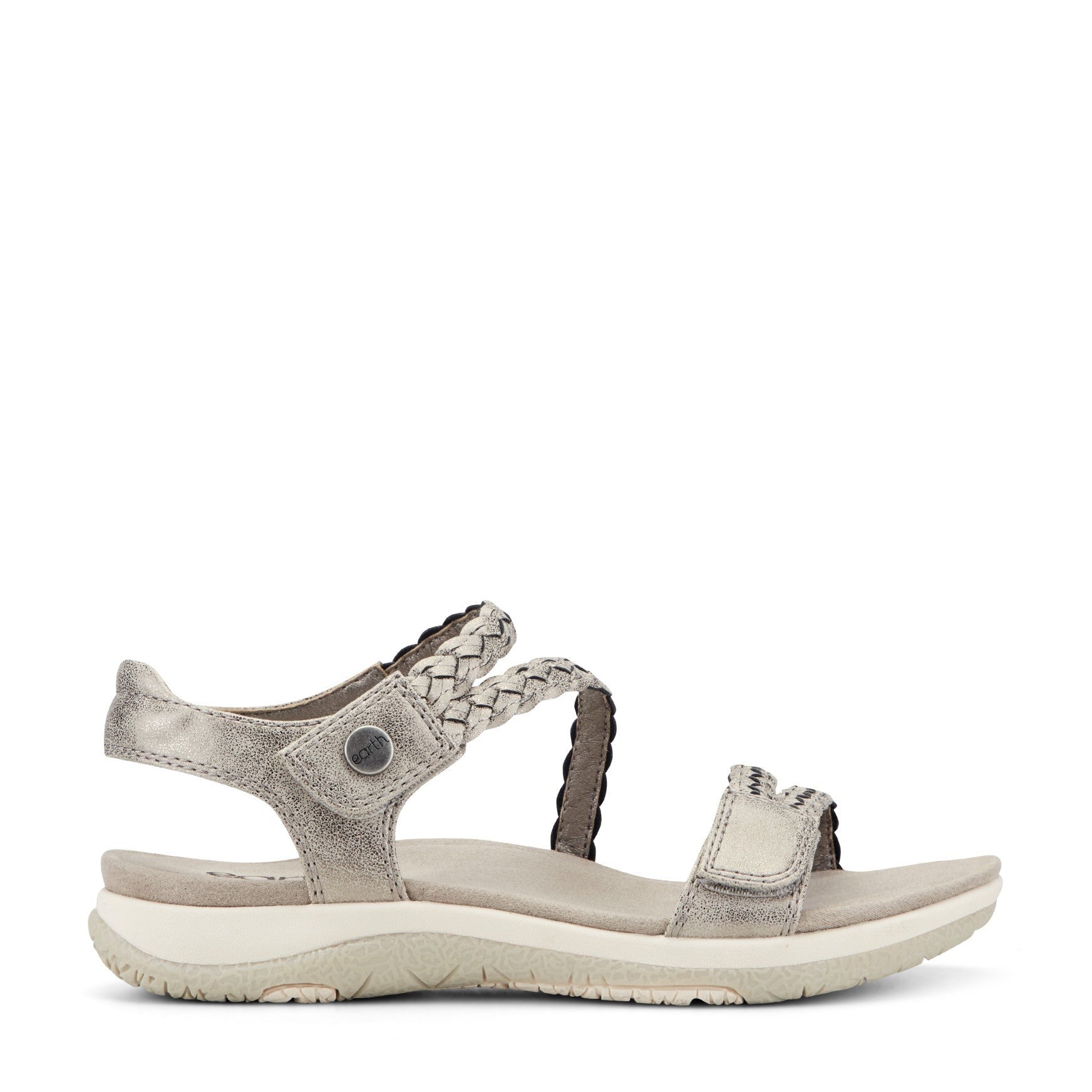 Earth Stellon Braided Strappy Sandal Cushioned Arch Support Women's Sandal