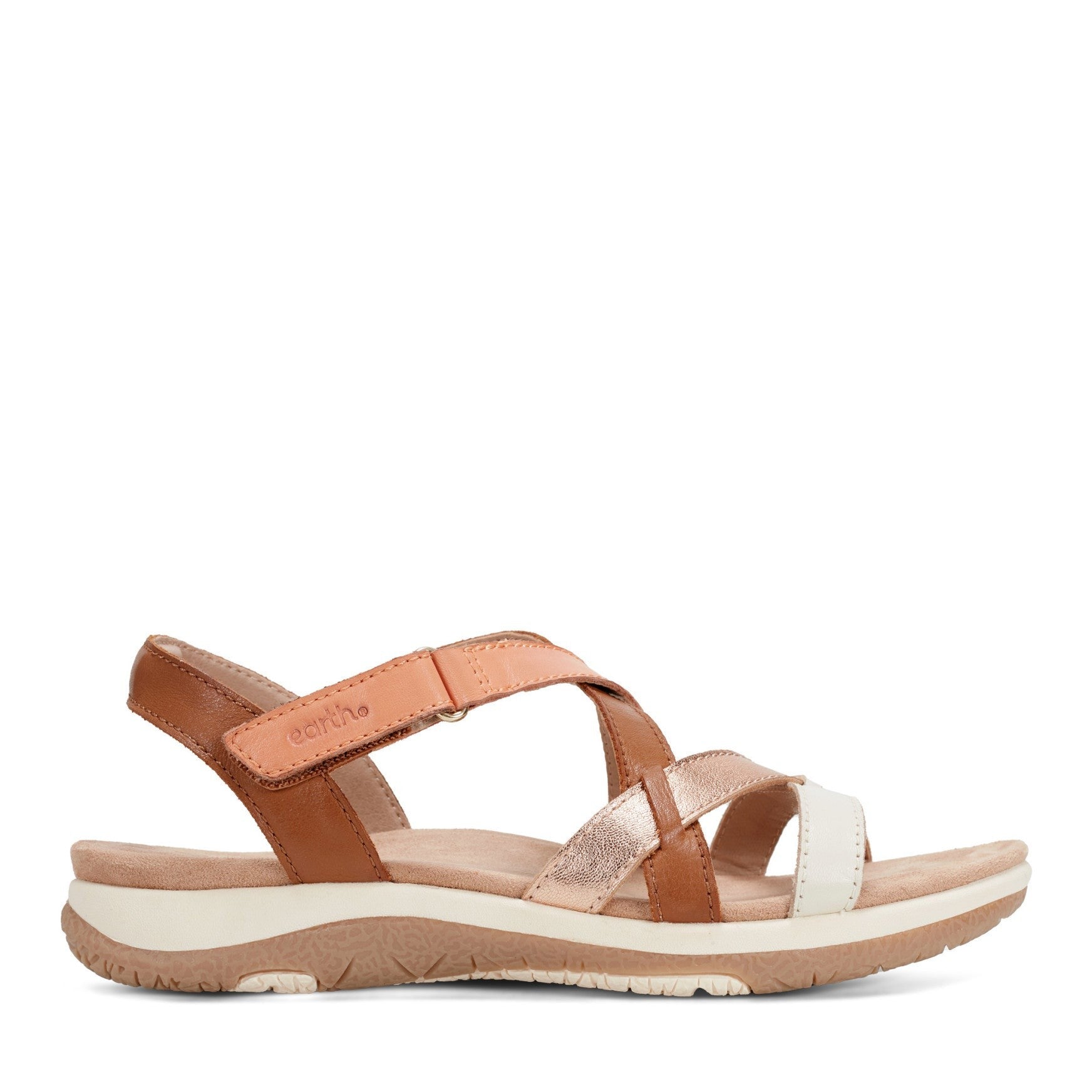Earth Sterling Arch-Support Cushioned Strappy Women's Flat Sandal