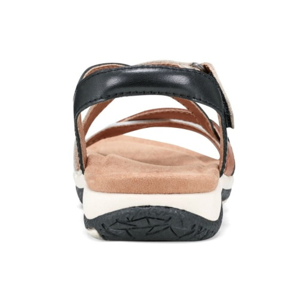 Earth Sterling Arch-Support Cushioned Strappy Women's Flat Sandal - White - 4