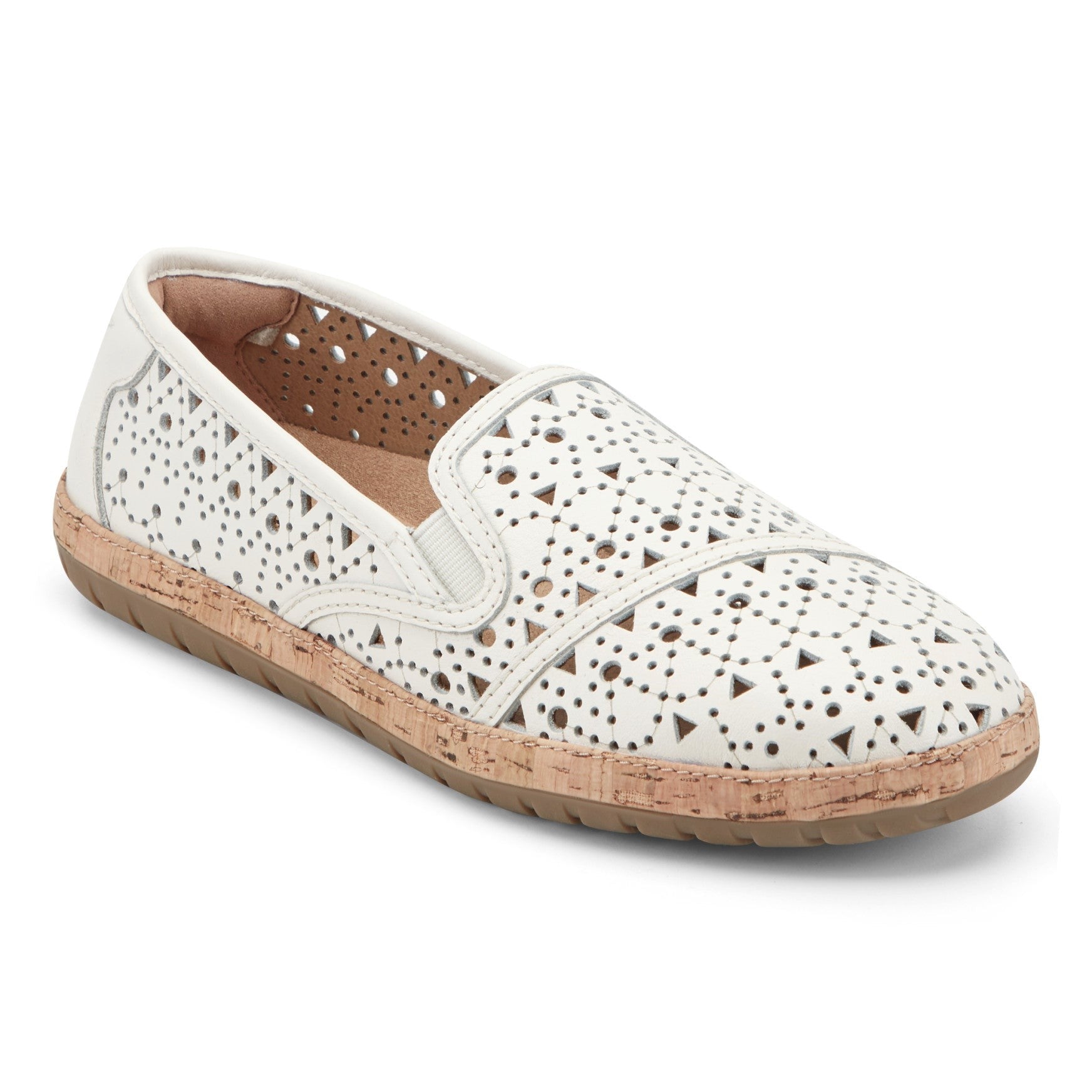 Earth Tomlyn Casual Cushioned Slip-On Women's Mule - Ivory Leather - 2