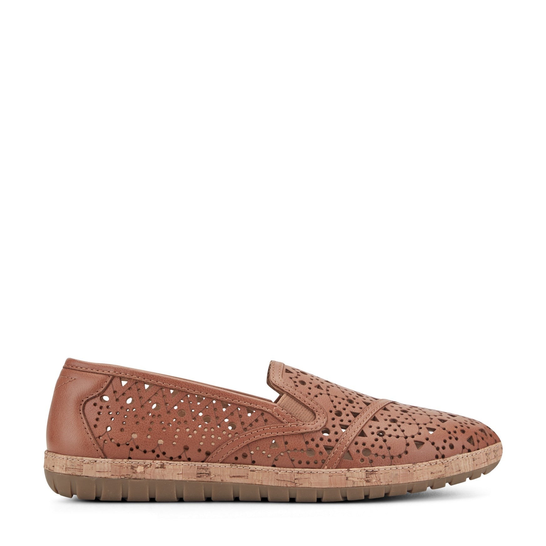 Earth Tomlyn Casual Cushioned Slip-On Women's Mule - Medium Brown Leather - 1