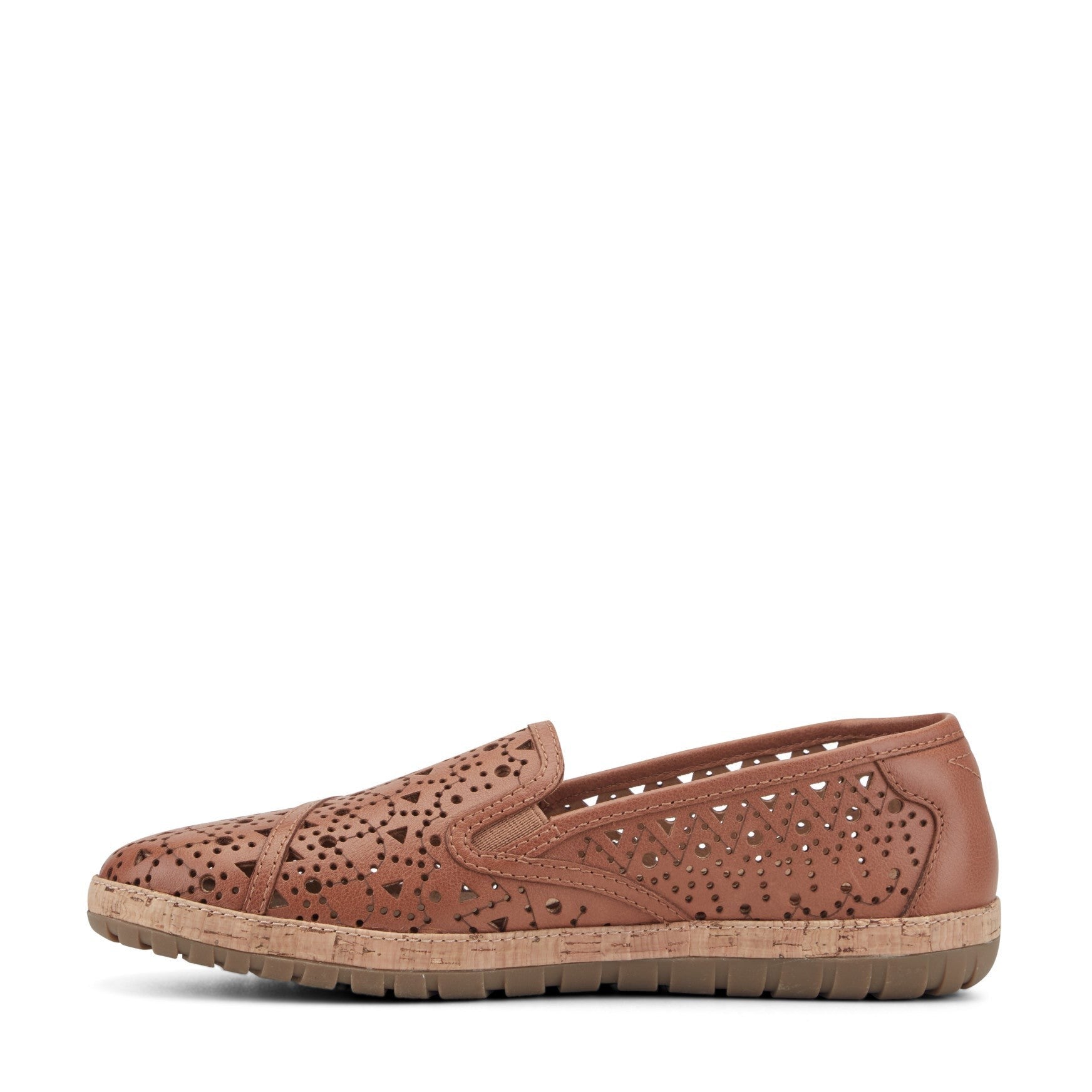 Earth Tomlyn Casual Cushioned Slip-On Women's Mule - Medium Brown Leather - 4
