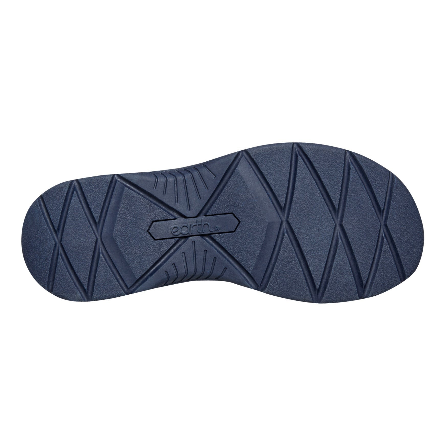Earth Vernon Strappy Slingback Cushioned Arch Support Women's Casual Flat Sandal - Dark Blue - 6
