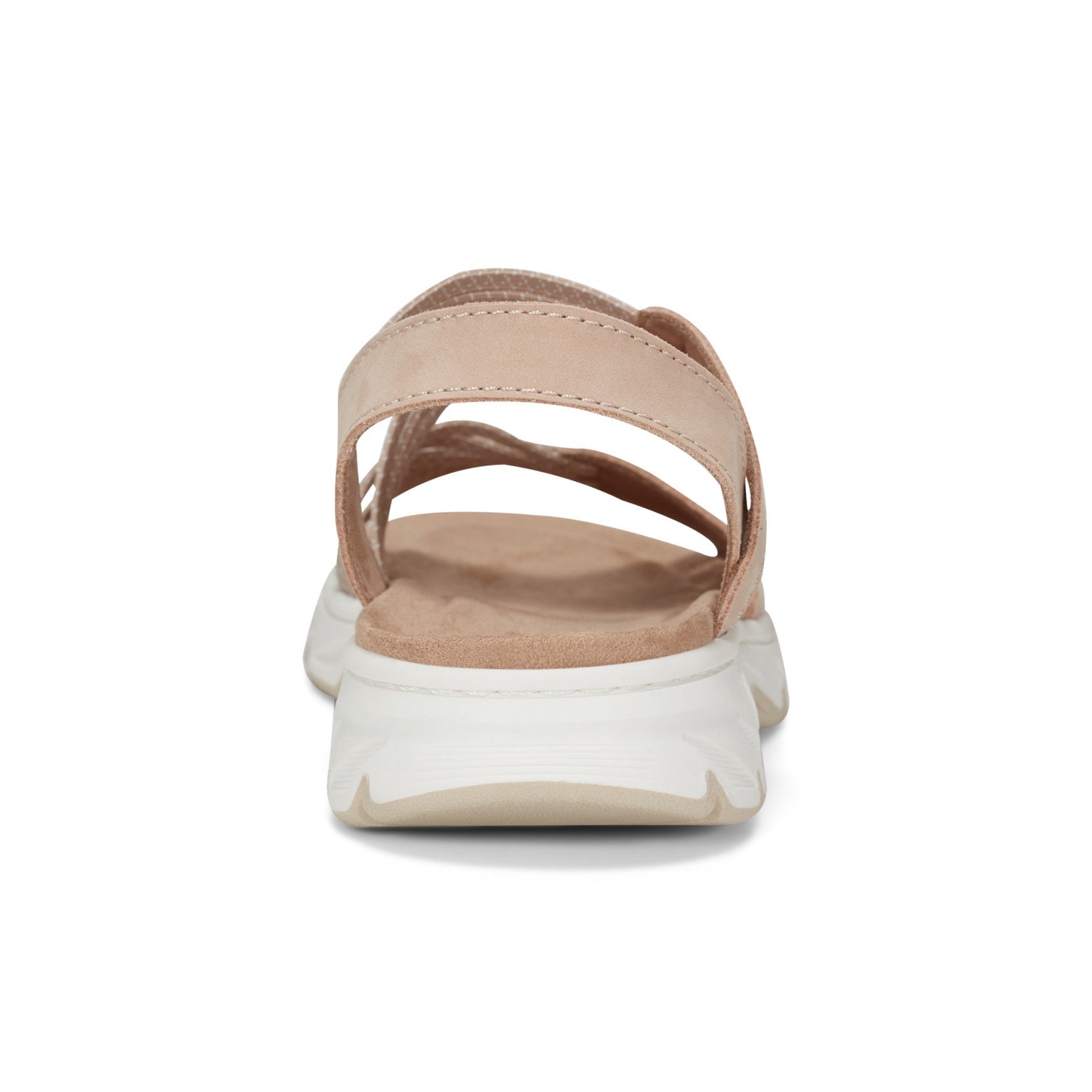 Earth Vernon Strappy Slingback Cushioned Arch Support Women's Casual Flat Sandal - Light Natural - 4