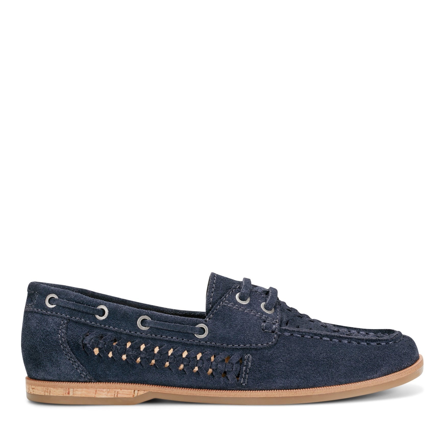 Earth Wishing Almond Toe Slip-on Flat - Cushioned Support Women's Mules & Loafers - Dark Blue - 1