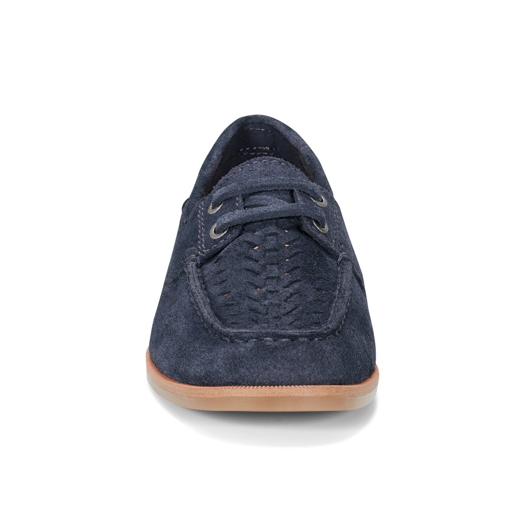 Earth Wishing Almond Toe Slip-on Flat - Cushioned Support Women's Mules & Loafers - Dark Blue - 3