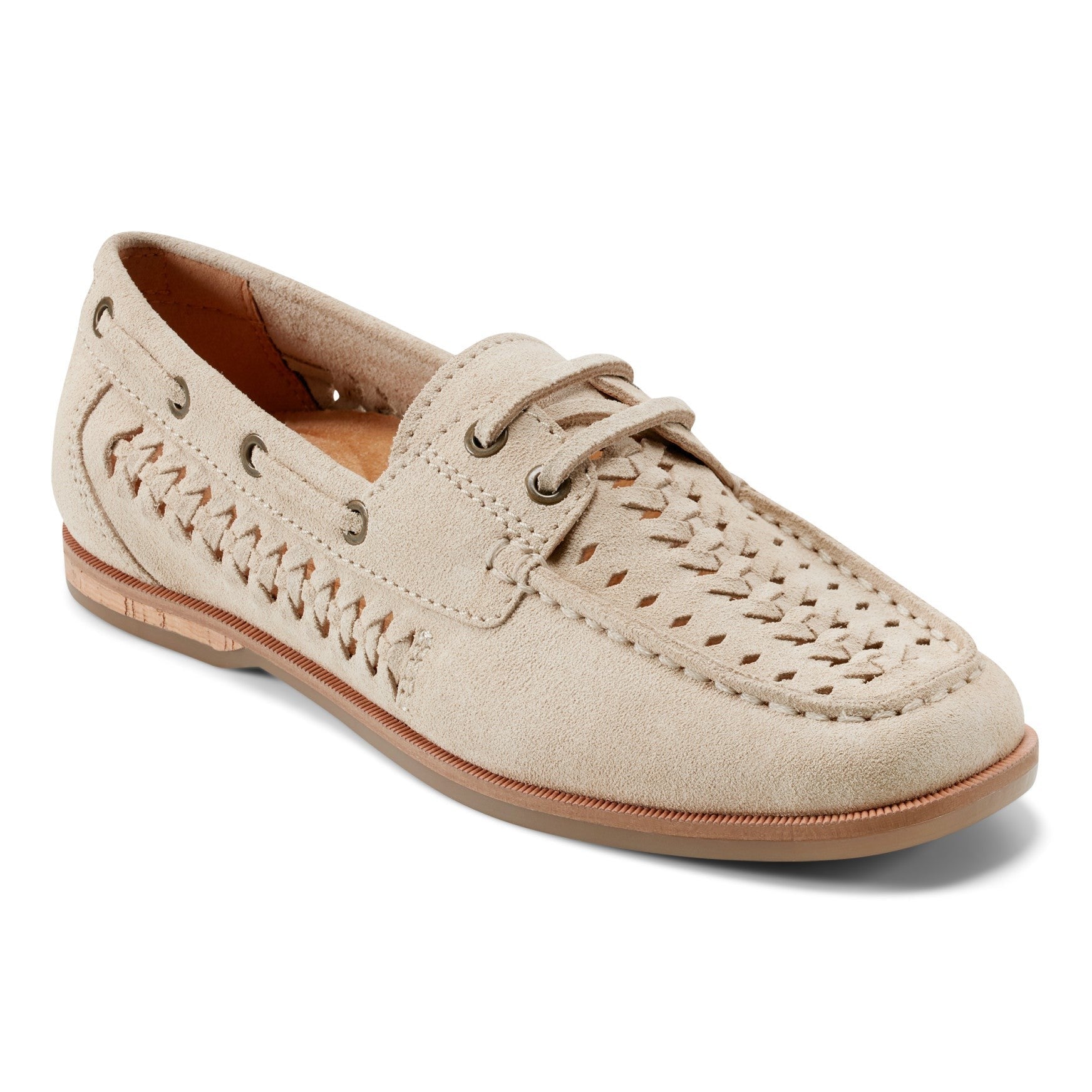 Earth Wishing Almond Toe Slip-on Flat - Cushioned Support Women's Mules & Loafers - Light Natural - 2