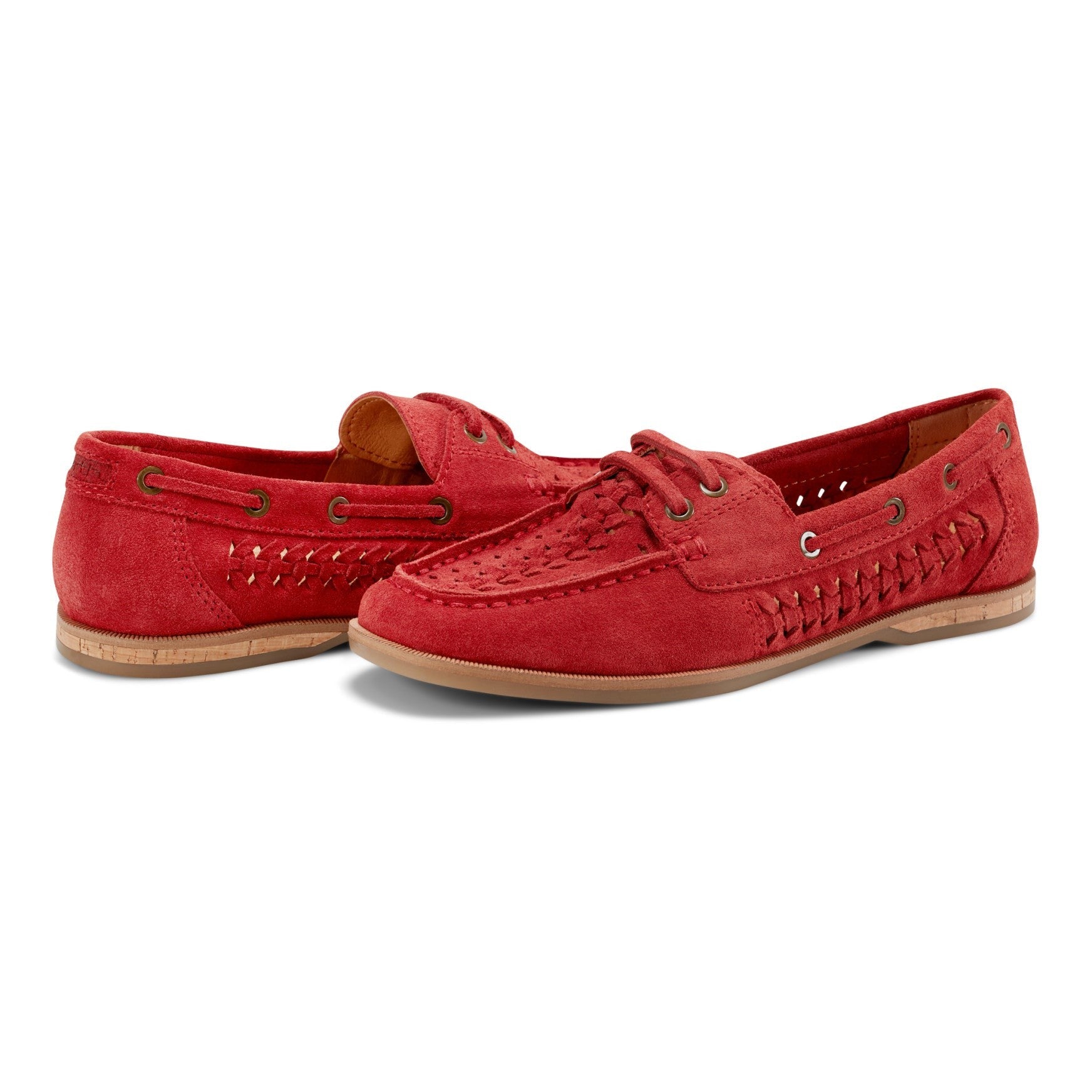 Earth Wishing Almond Toe Slip-on Flat - Cushioned Support Women's Mules & Loafers - Light Red - 7