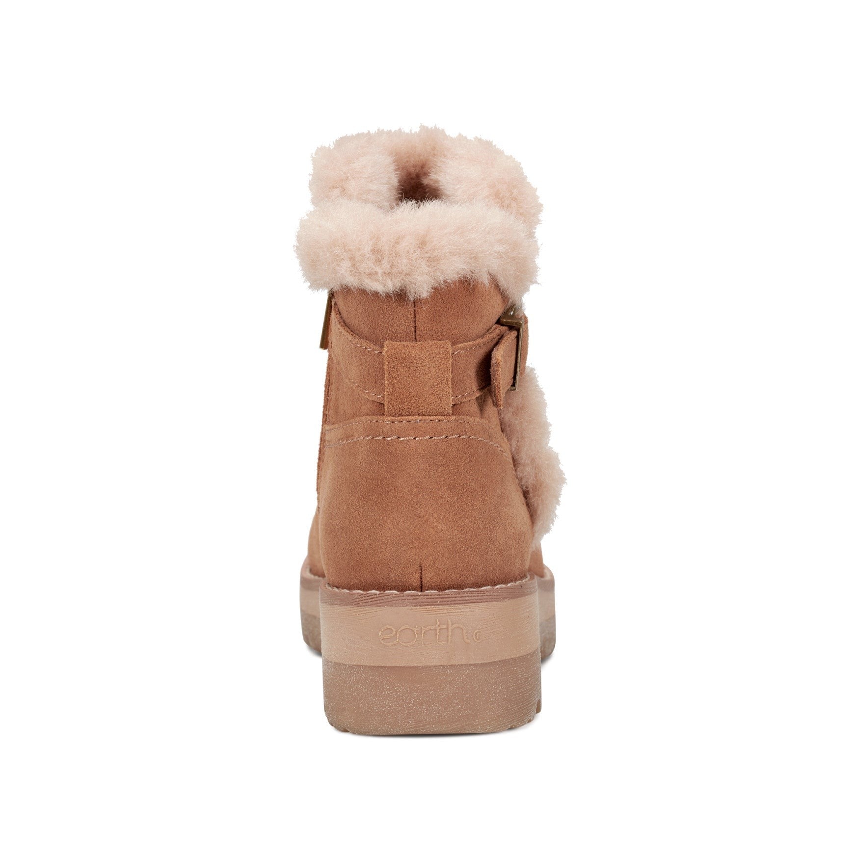 Earth Yara Waterproof Suede Lug-Sole Cushioned Support Women's Ankle Boot - Medium Natural Suede - 4